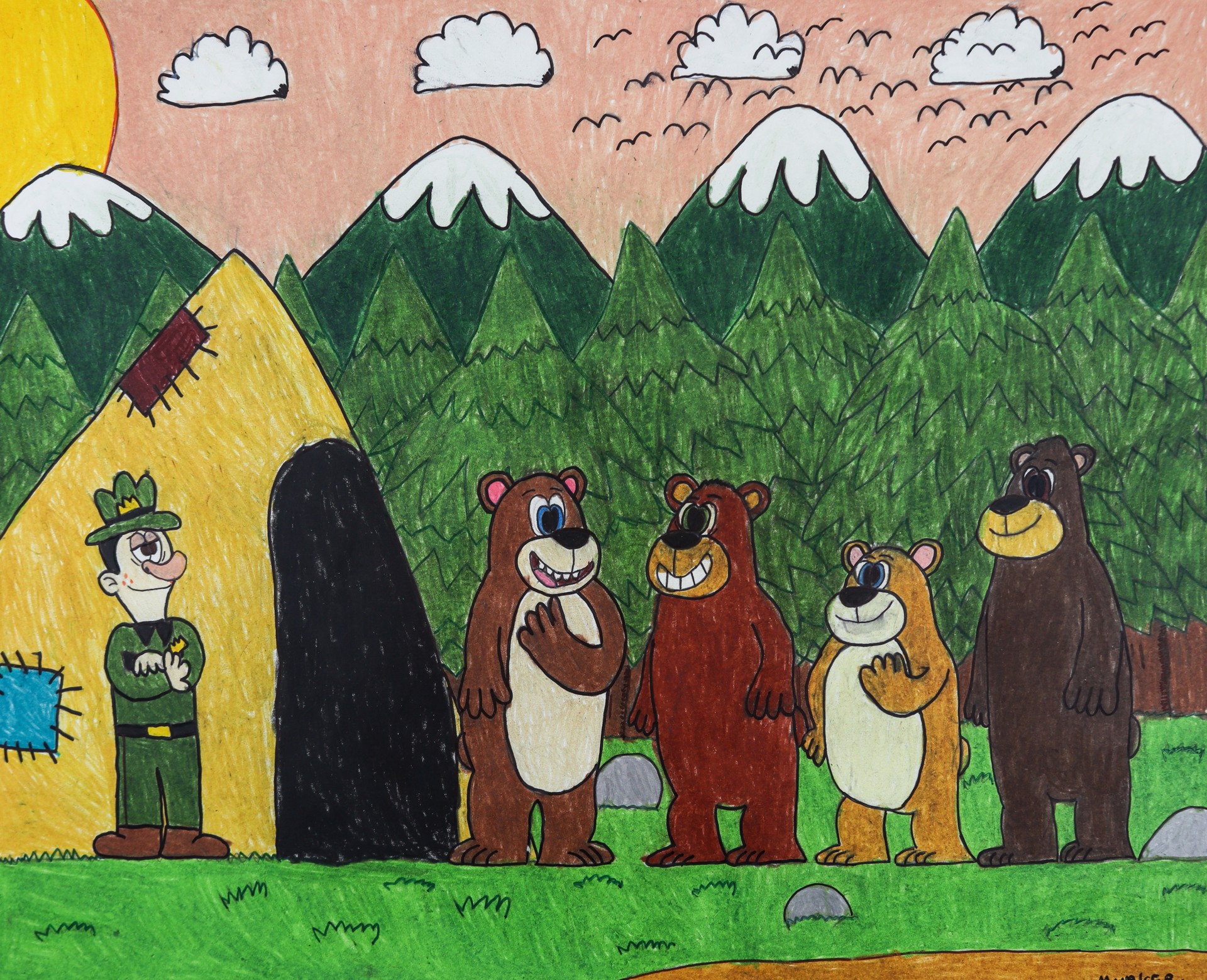 Bears in the Park by Maurice Barnes