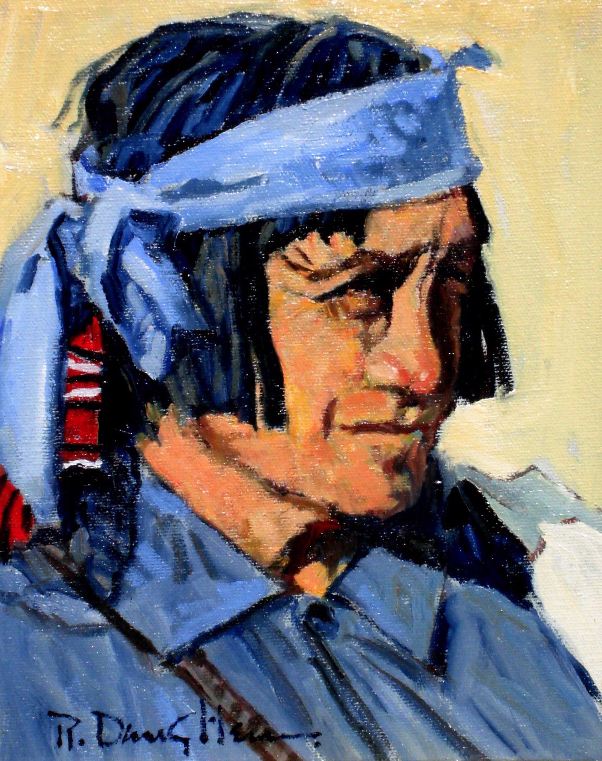 Blue Headband  (Navajo Council) by Robert Daughters (1929-2013)