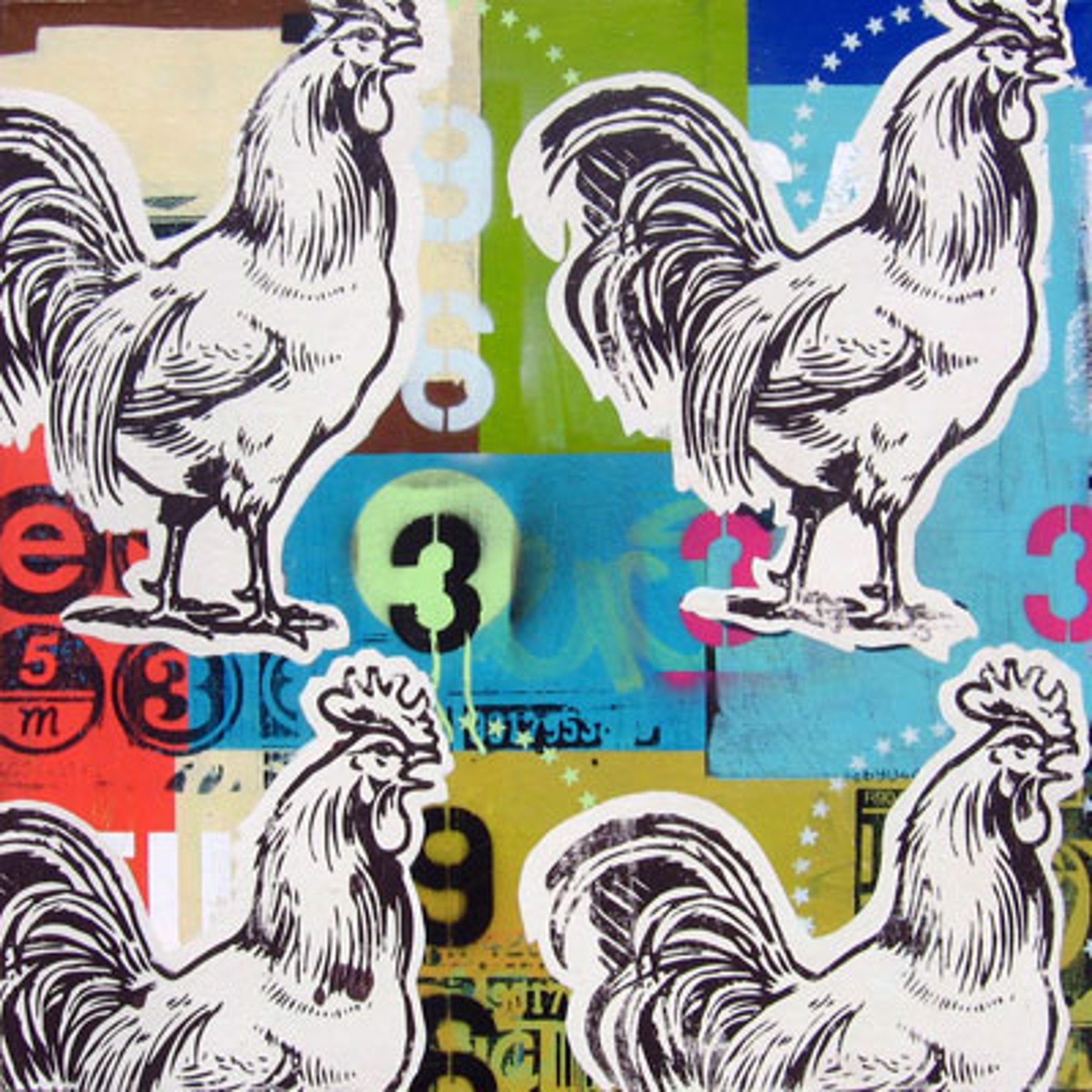 Rooster X4 by Johnny Taylor