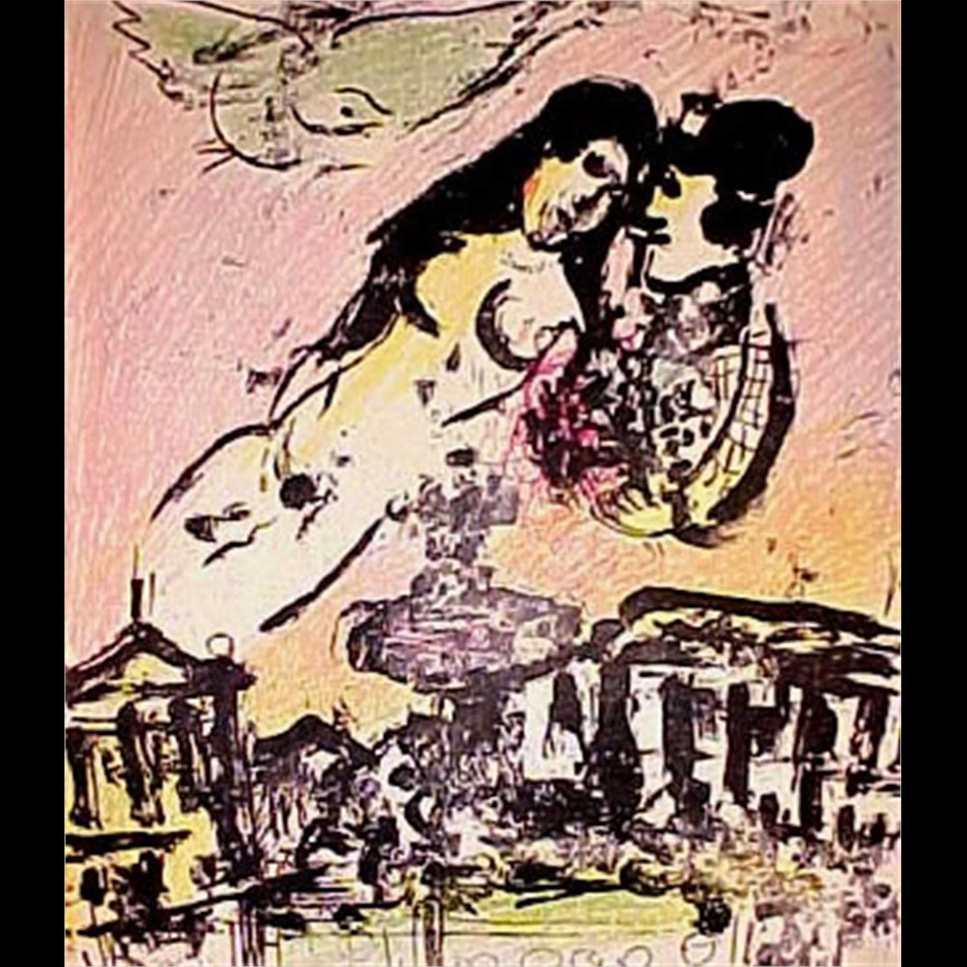 Lovers Heaven by Marc Chagall