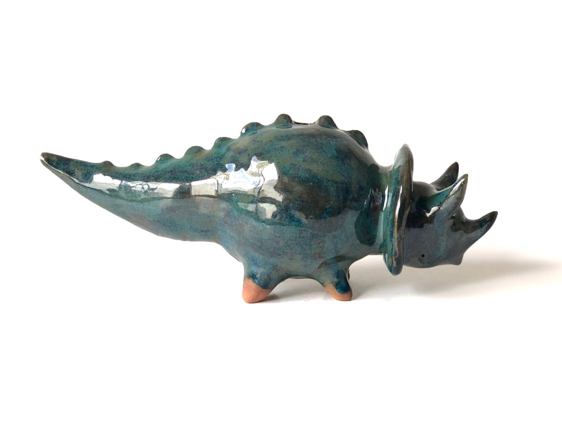 Triceratops Bud Vase by Iohan Figueroa