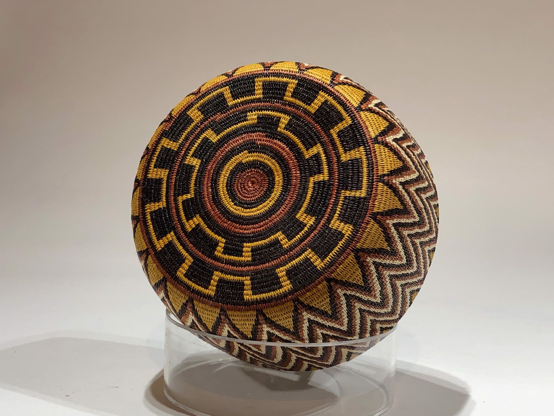 Geometric Basket (062) by Wounaan & Embera Panama Rainforest Baskets Wounaan