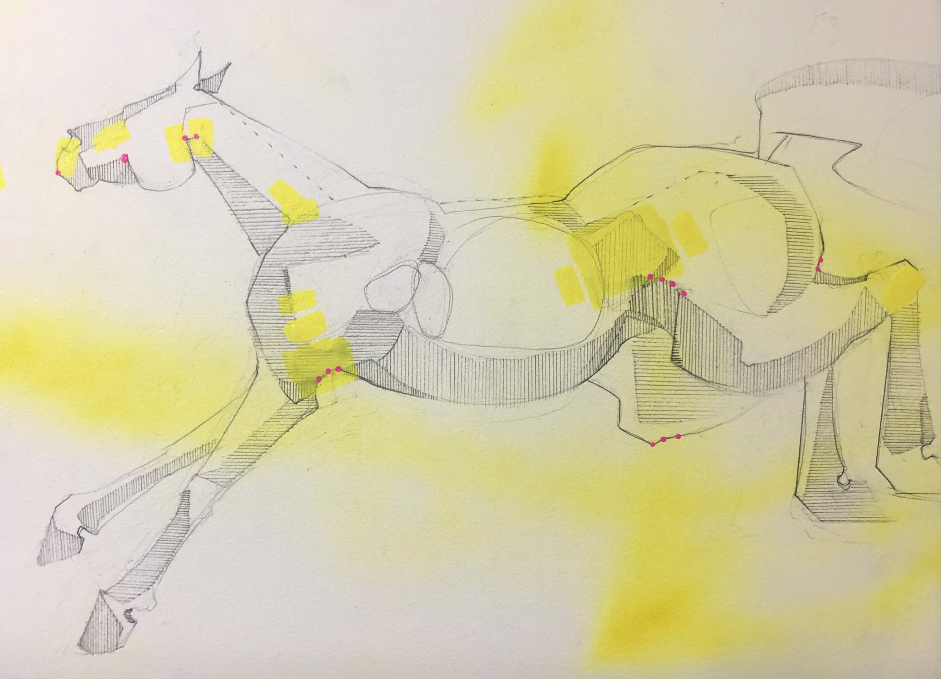Lemon Yellow Study I by Madeleine Peck Wagner