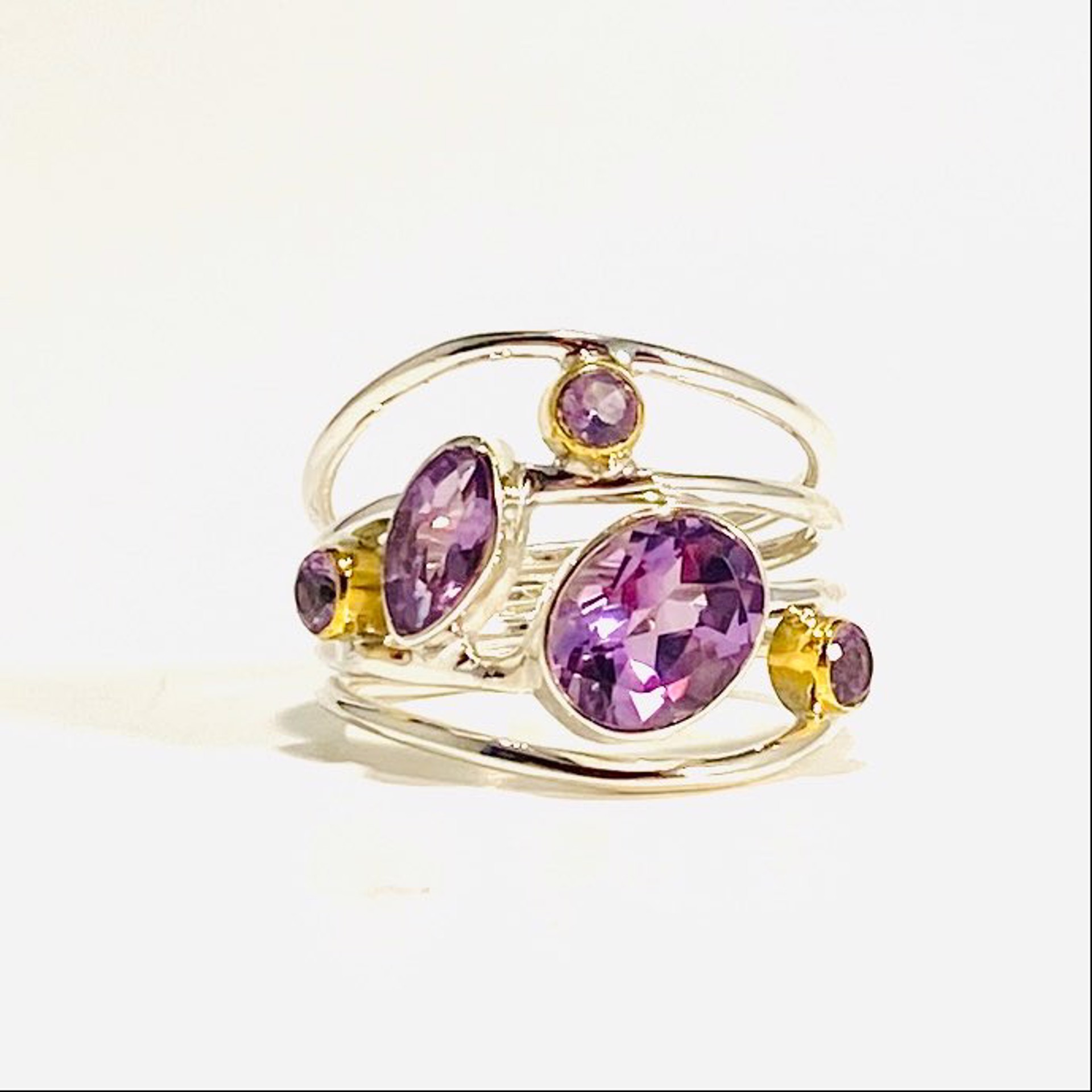 Amethyst Ring LIMITED SIZES by Monica Mehta