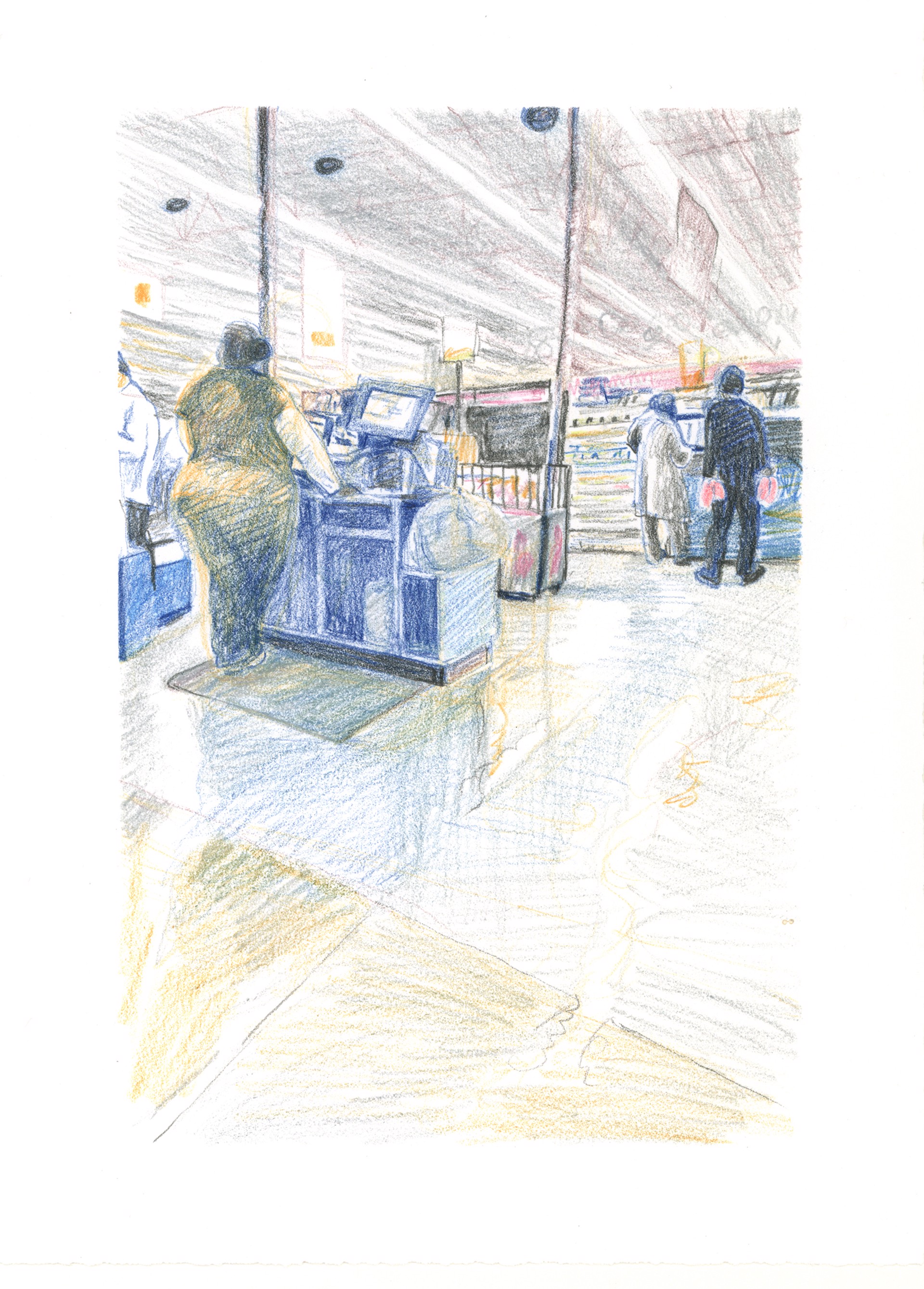 Marketplace/Cashier #42 by Eilis Crean