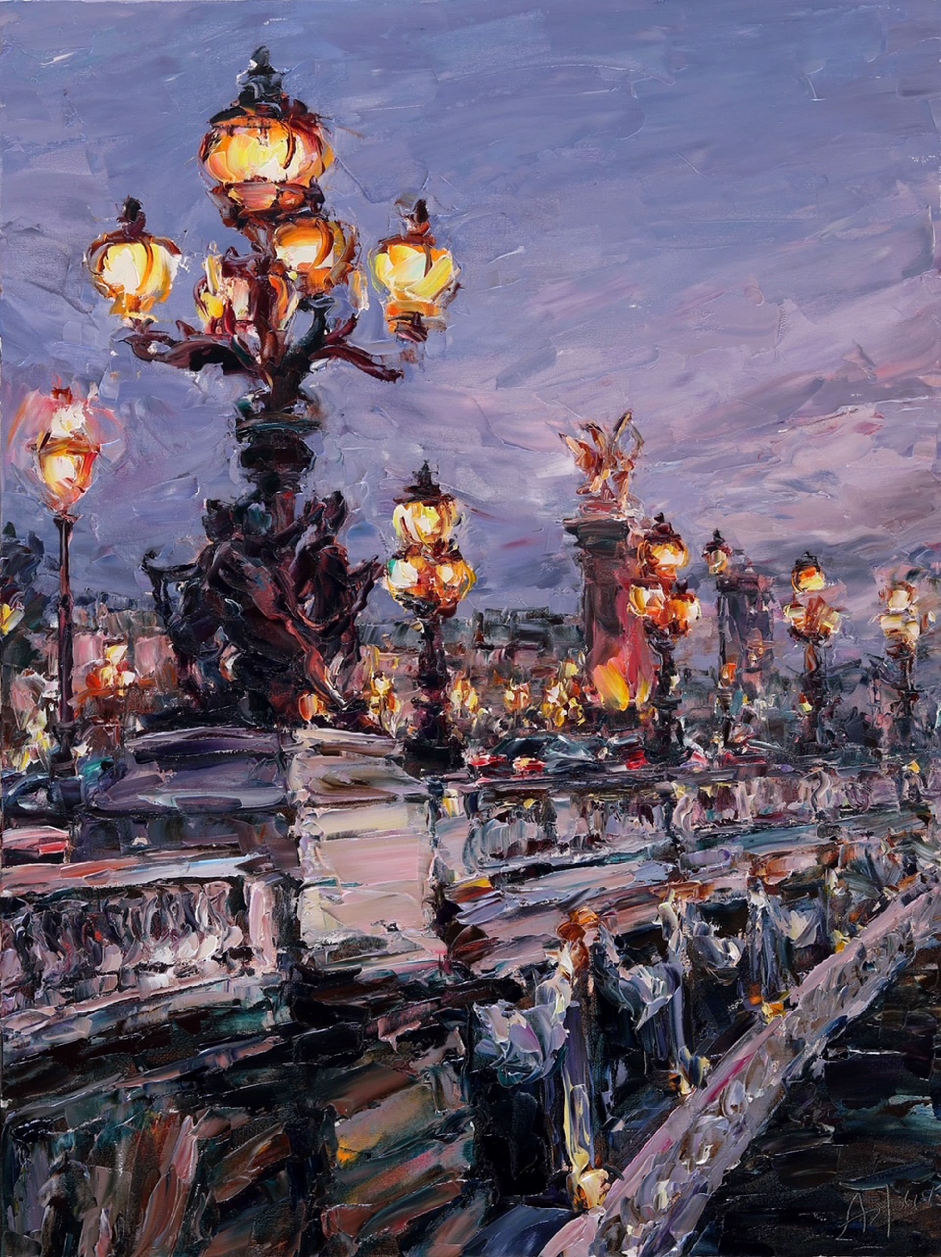 Parisian Lights (SOLD) by LYUDMILA AGRICH