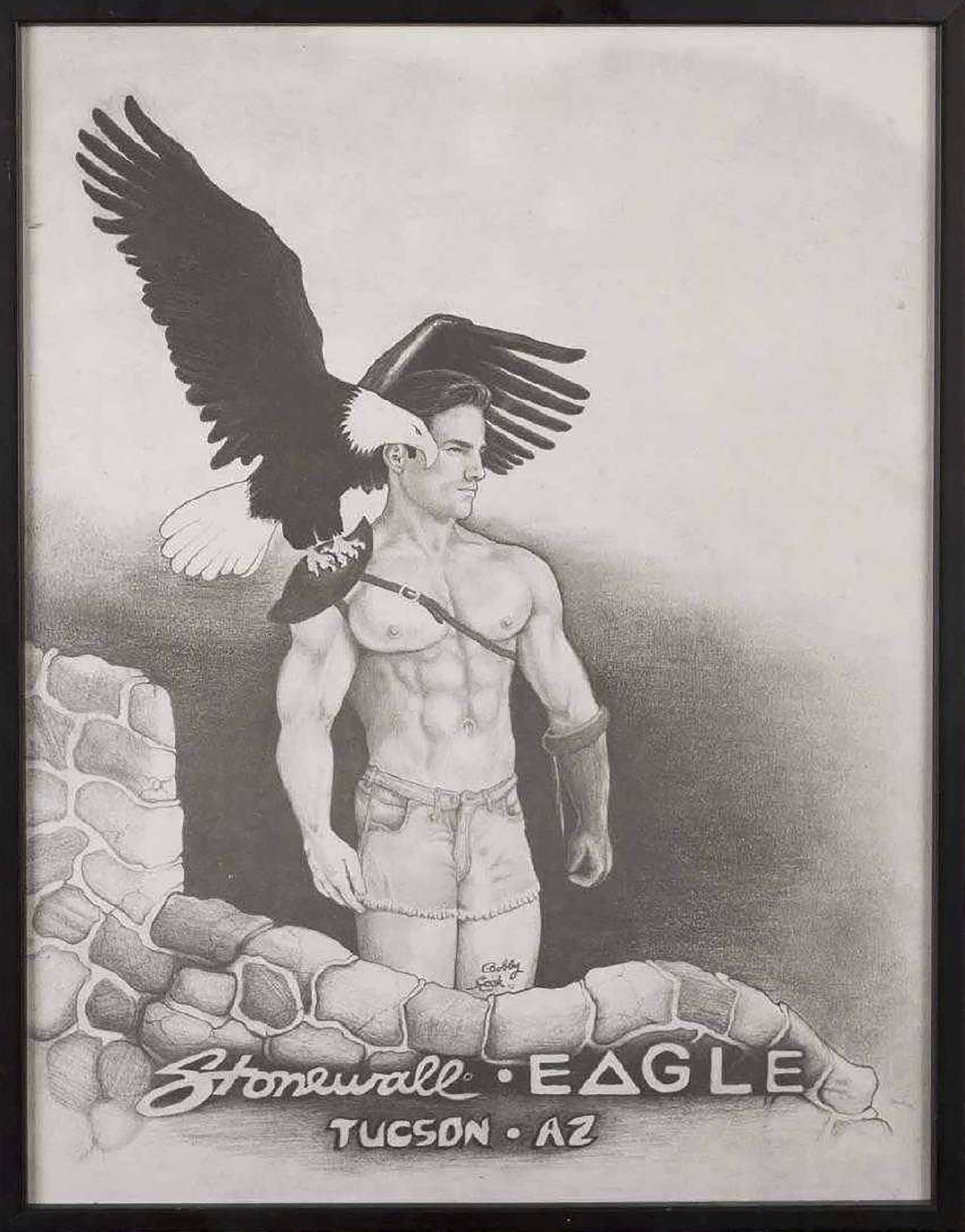 STONEWALL EAGLE DRAWING by Bobby Cook