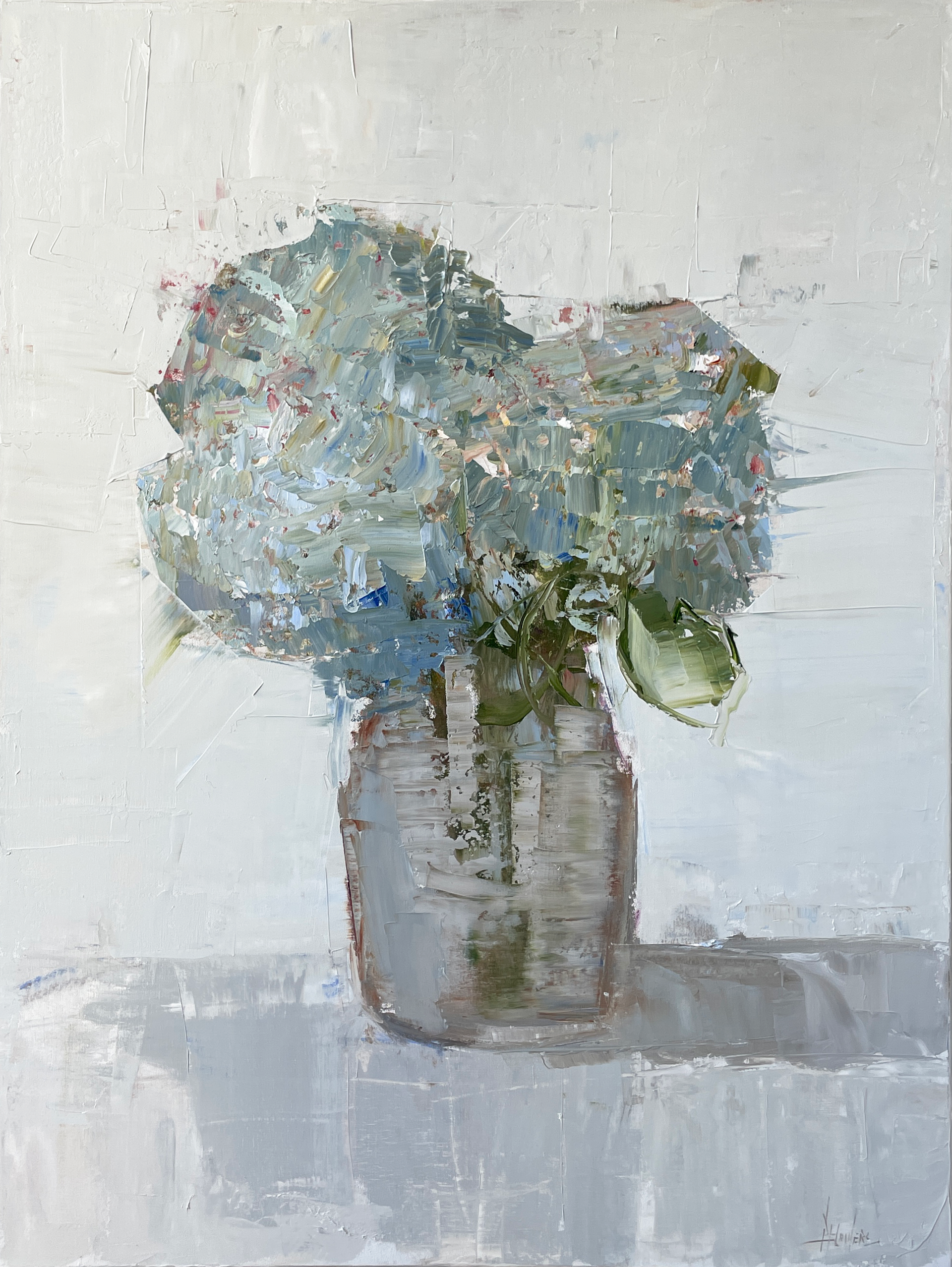 Pale Blue Hydrangea Bouquet by Barbara Flowers
