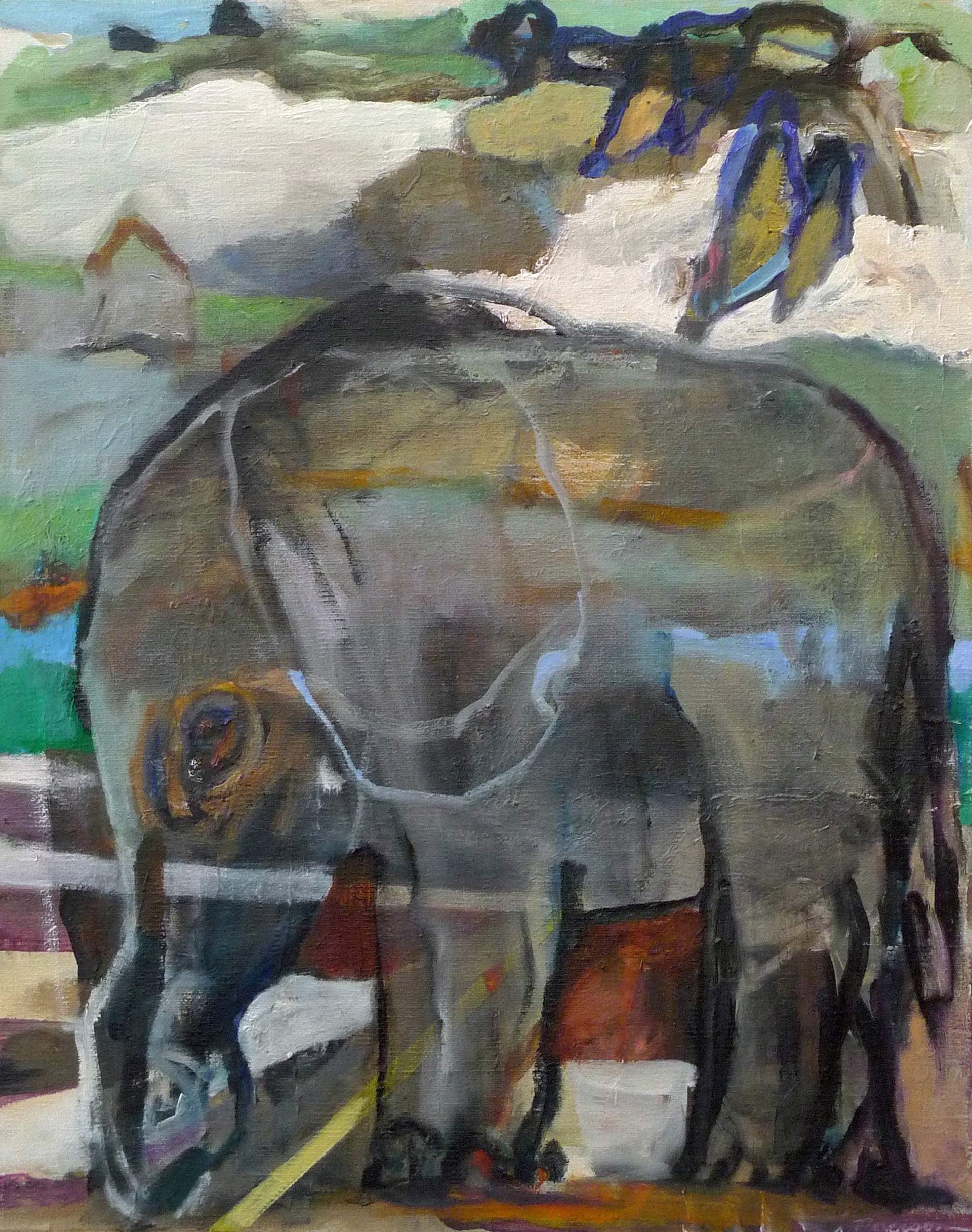 Elephant with Dwelling by Sandra Peterson