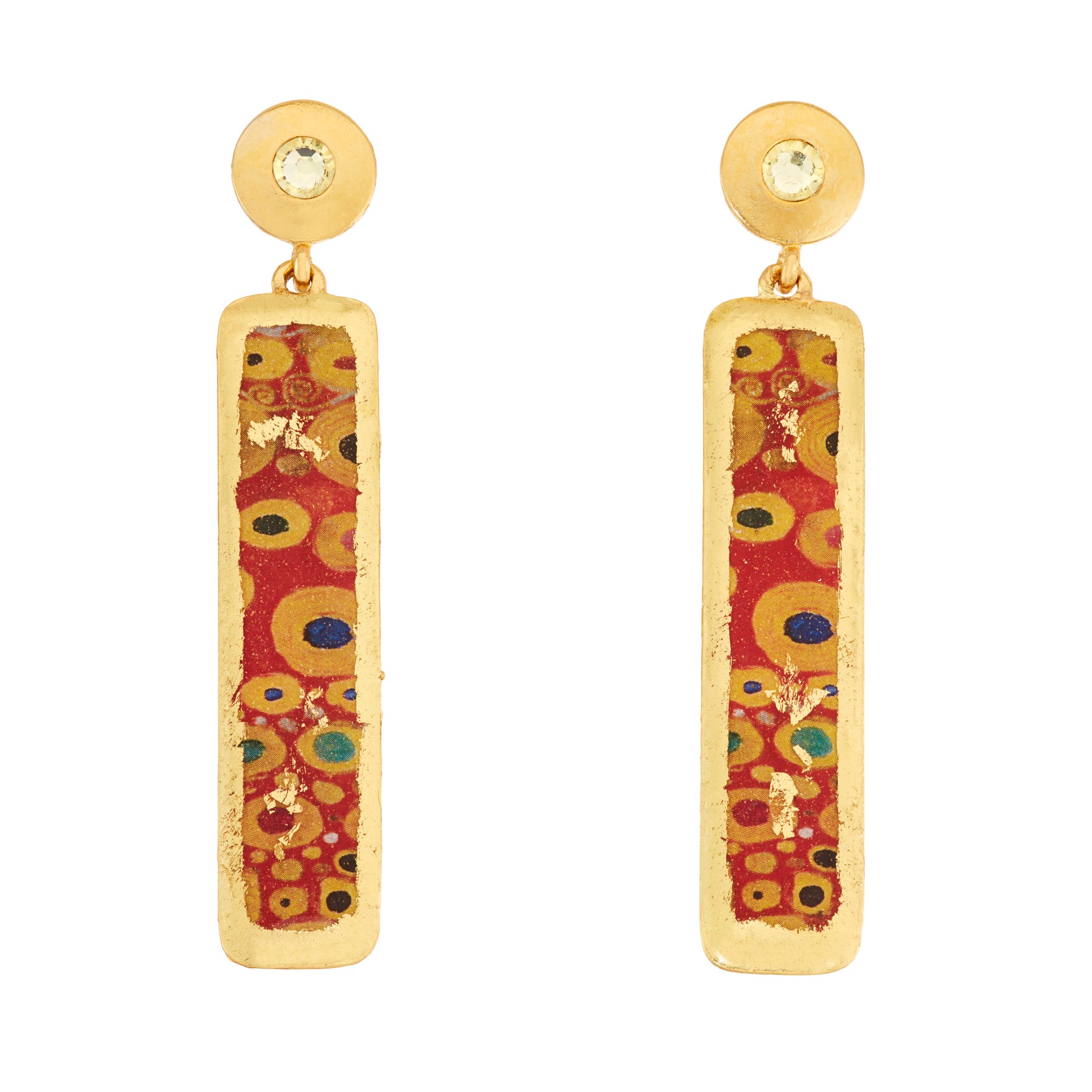 Vienna Column Earrings - Gold by Evocateur