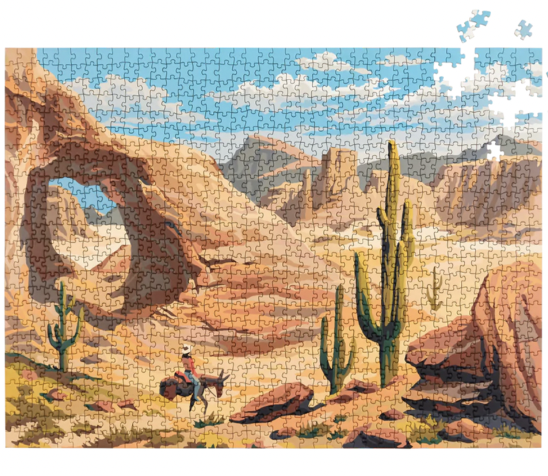 Paint by Numbers Desert by Four Point Puzzles