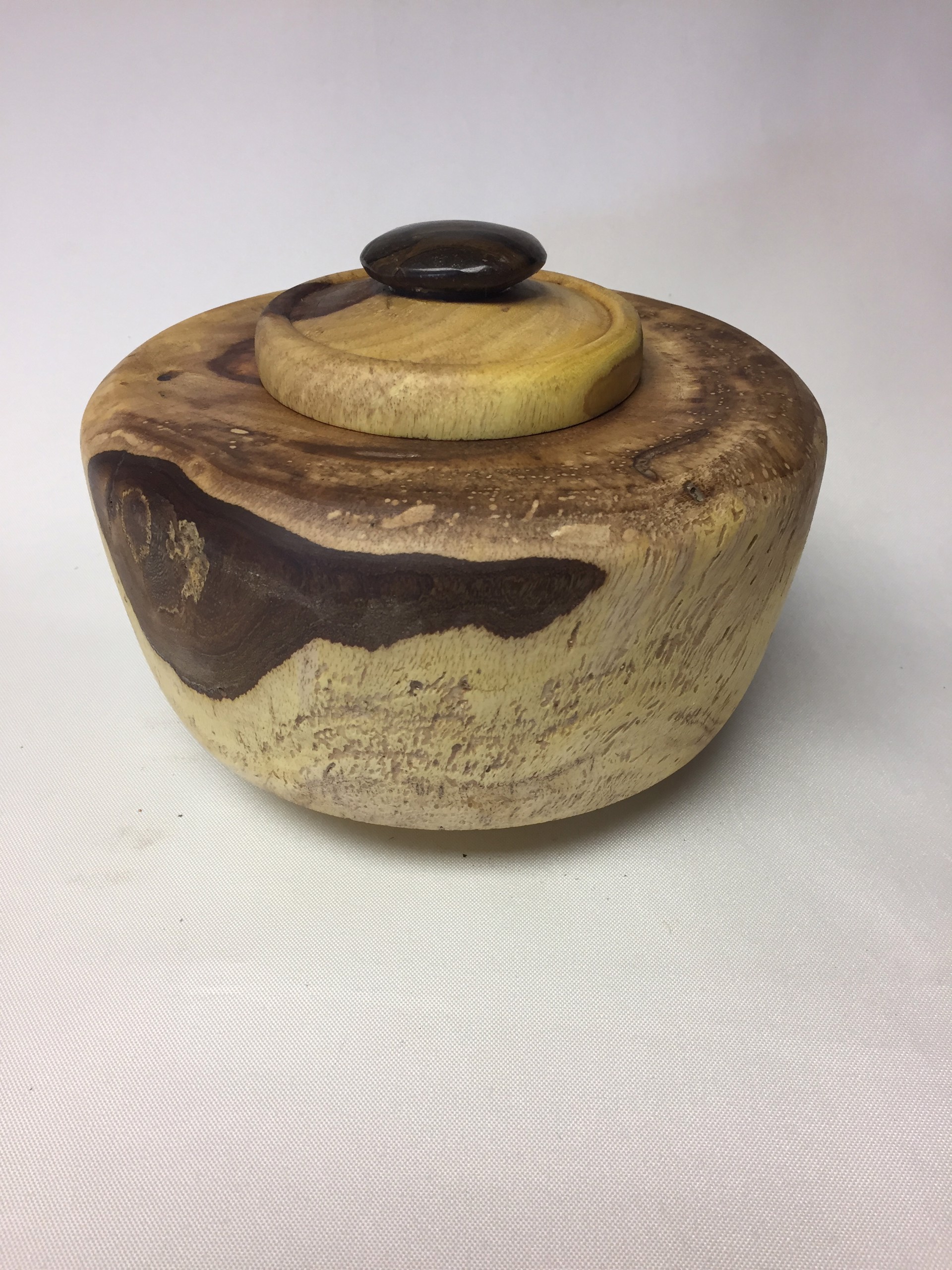 Turned Wood Jar W/Lid #21-86 by Rick Squires