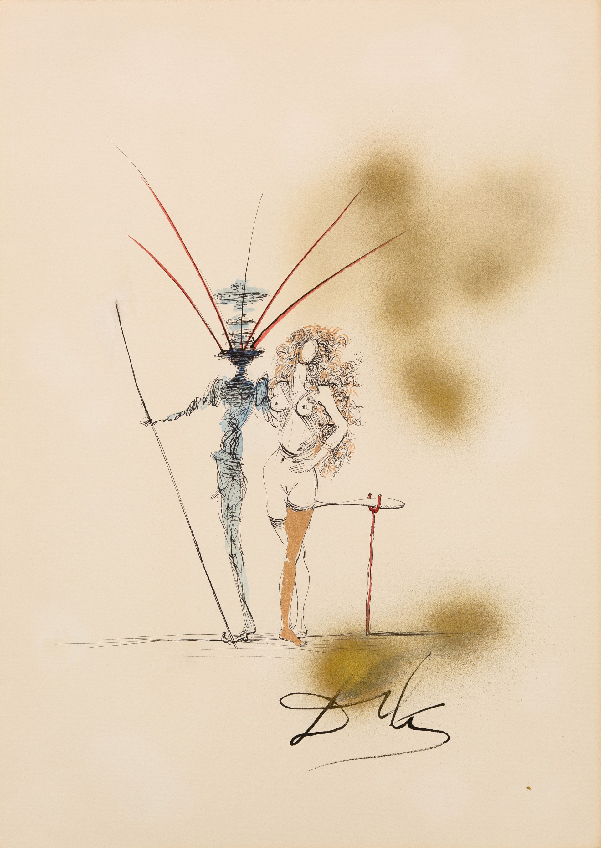 Study for Couple Frontispiece by Salvador Dalí