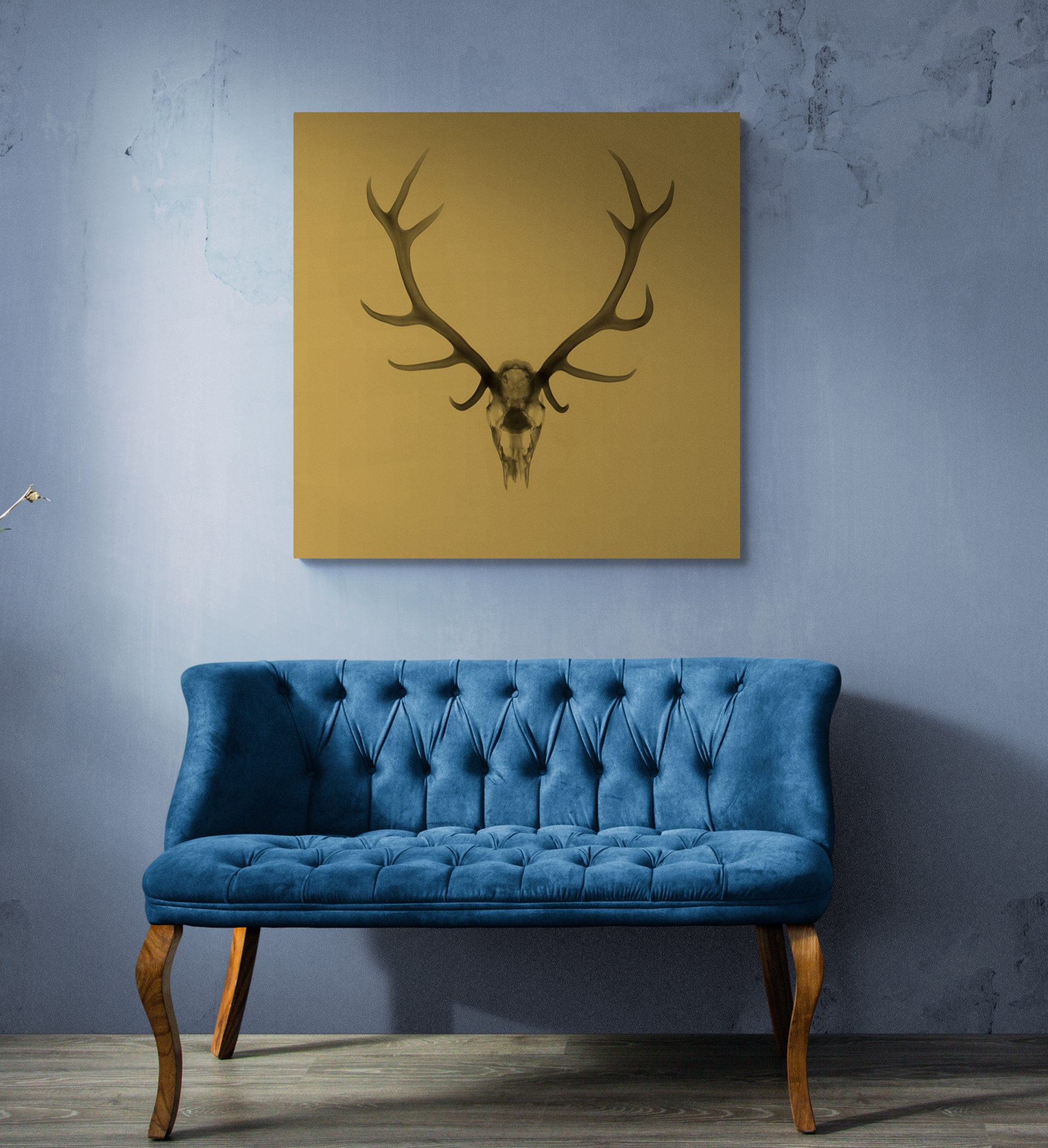 Antlers - Gold by Nick Veasey
