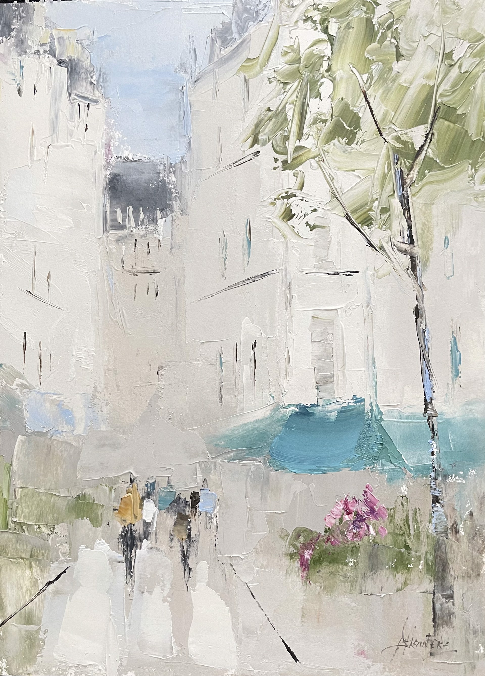 Paris Side Street by Barbara Flowers