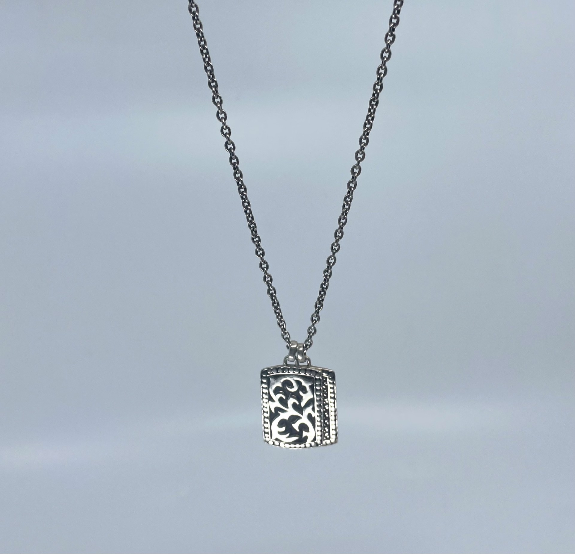 1039 Dog Tag style Necklace. MN1003-20344 by Lois Hill