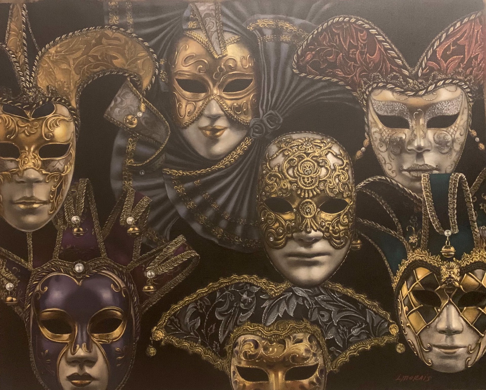 Venetian Masks by Larissa Morais