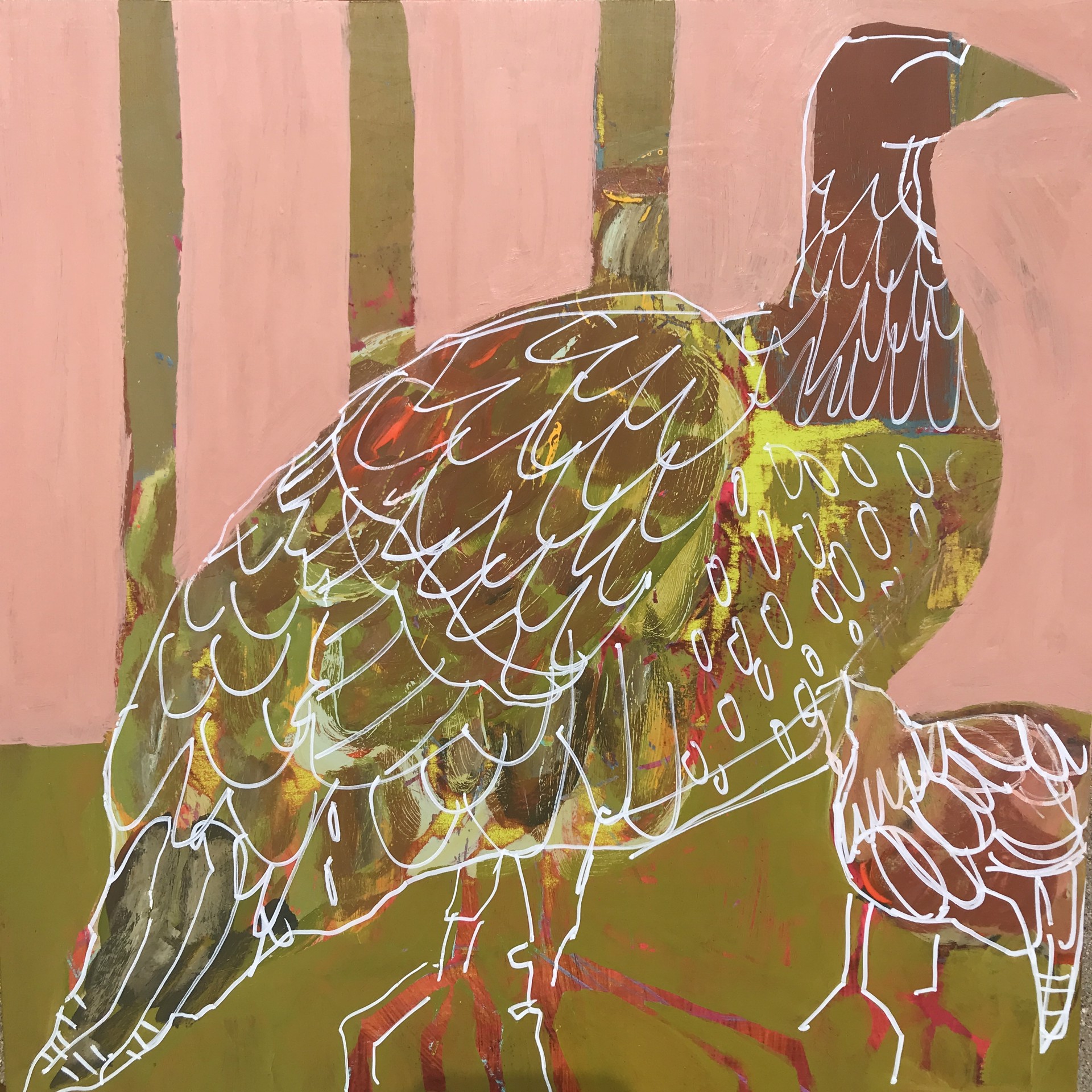 Pheasant and Chick by Rachael Van Dyke