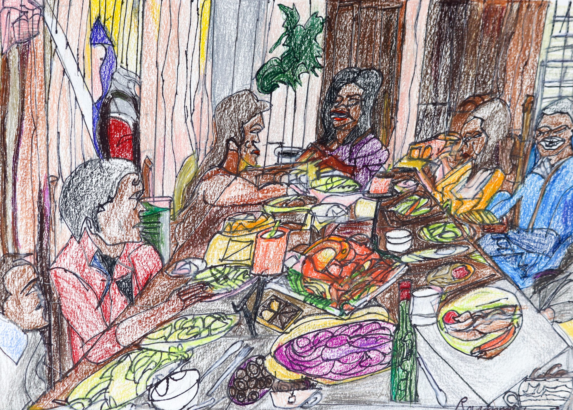 Holiday Meal by Raymond Lewis