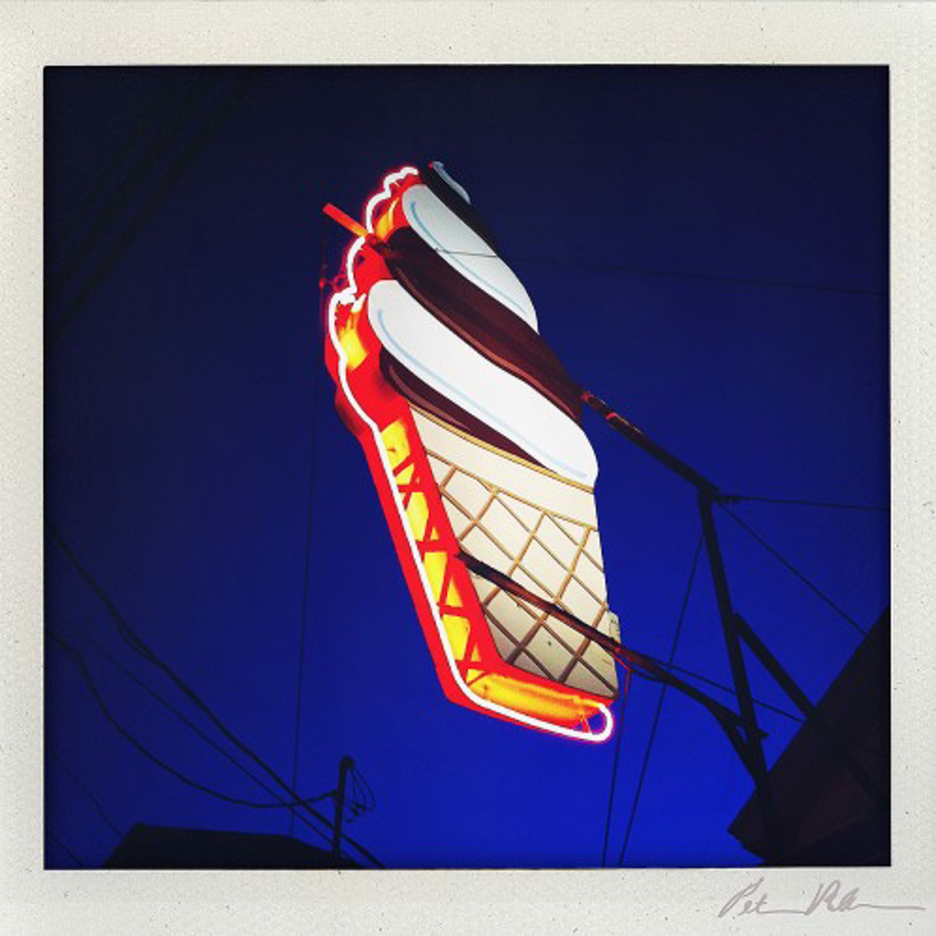 Ice Cream Cone Sign by Peter Mendelson
