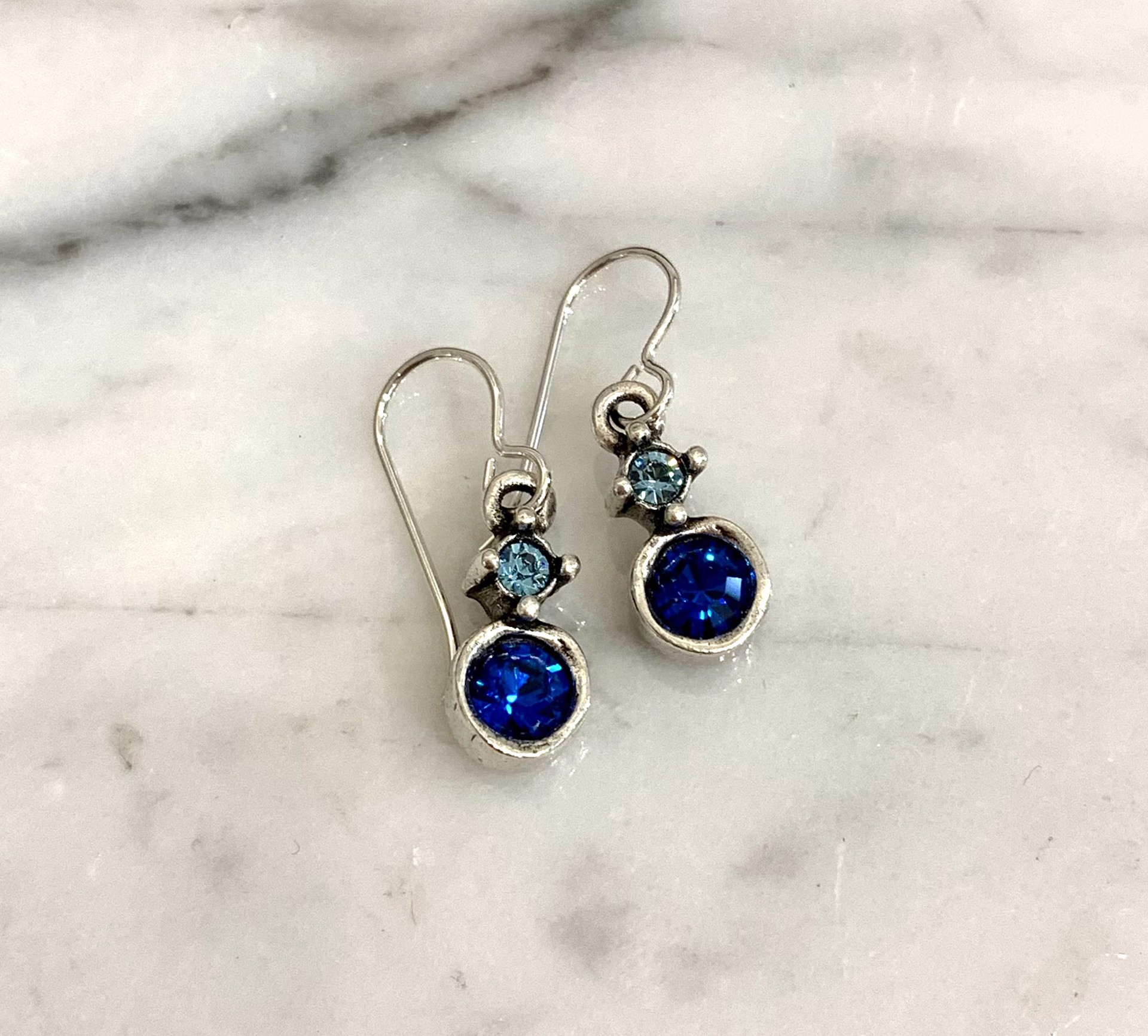 Double Dip Earrings In Indicolite and Pacific Opal by Patricia Locke