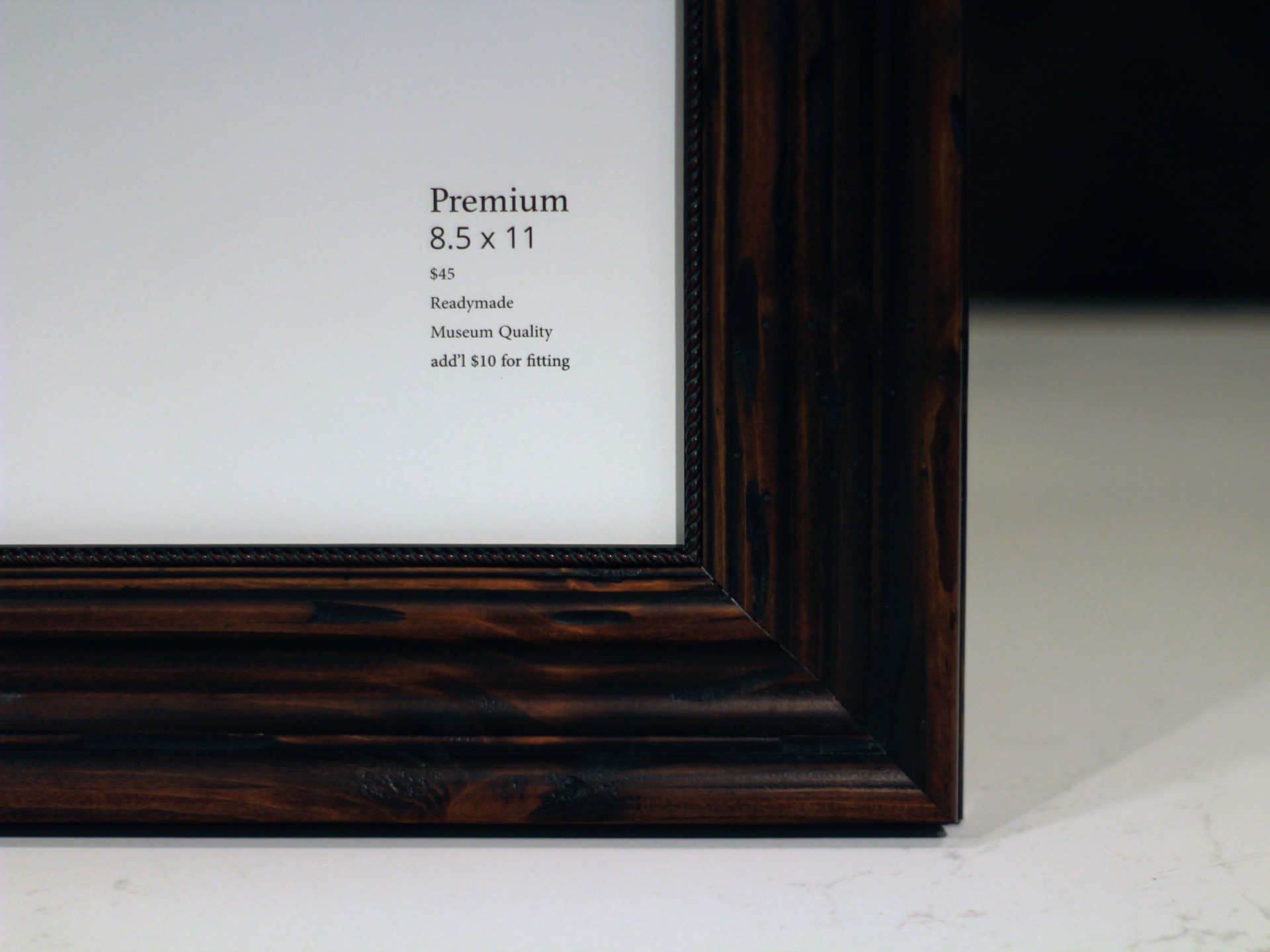 8.5x11 Premium Ready Made Frame