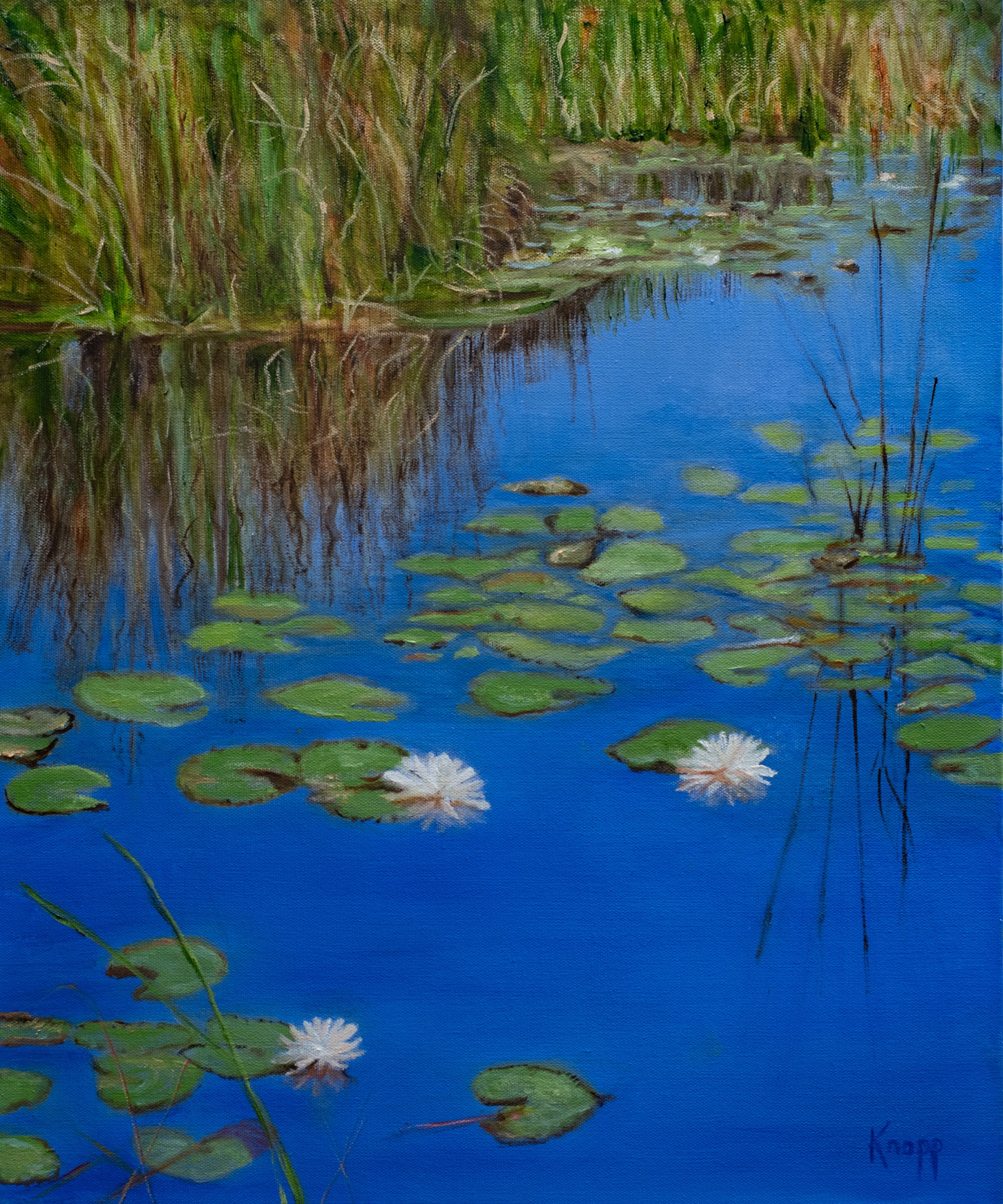 Giverny Lilies II by Kathy Knopp