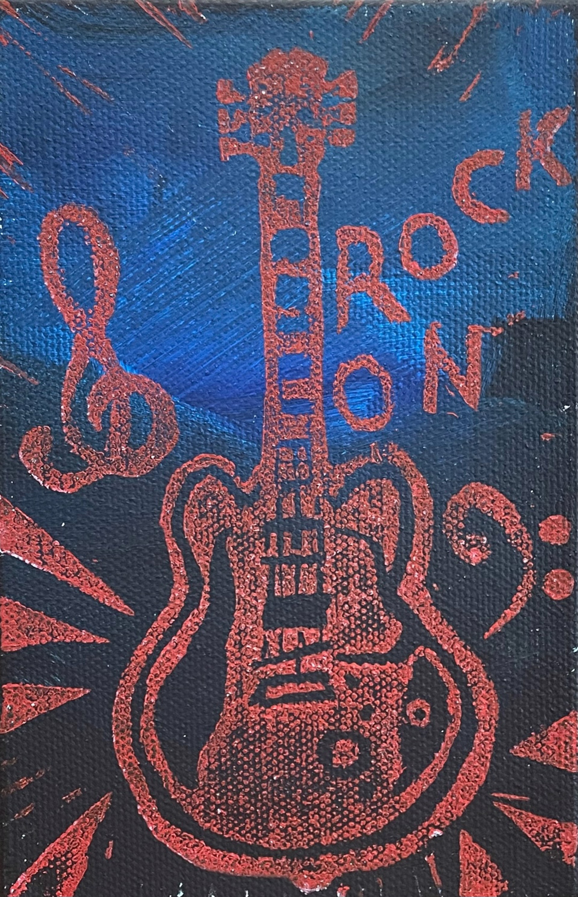 Rock On Canvas 6 by Keri Davis