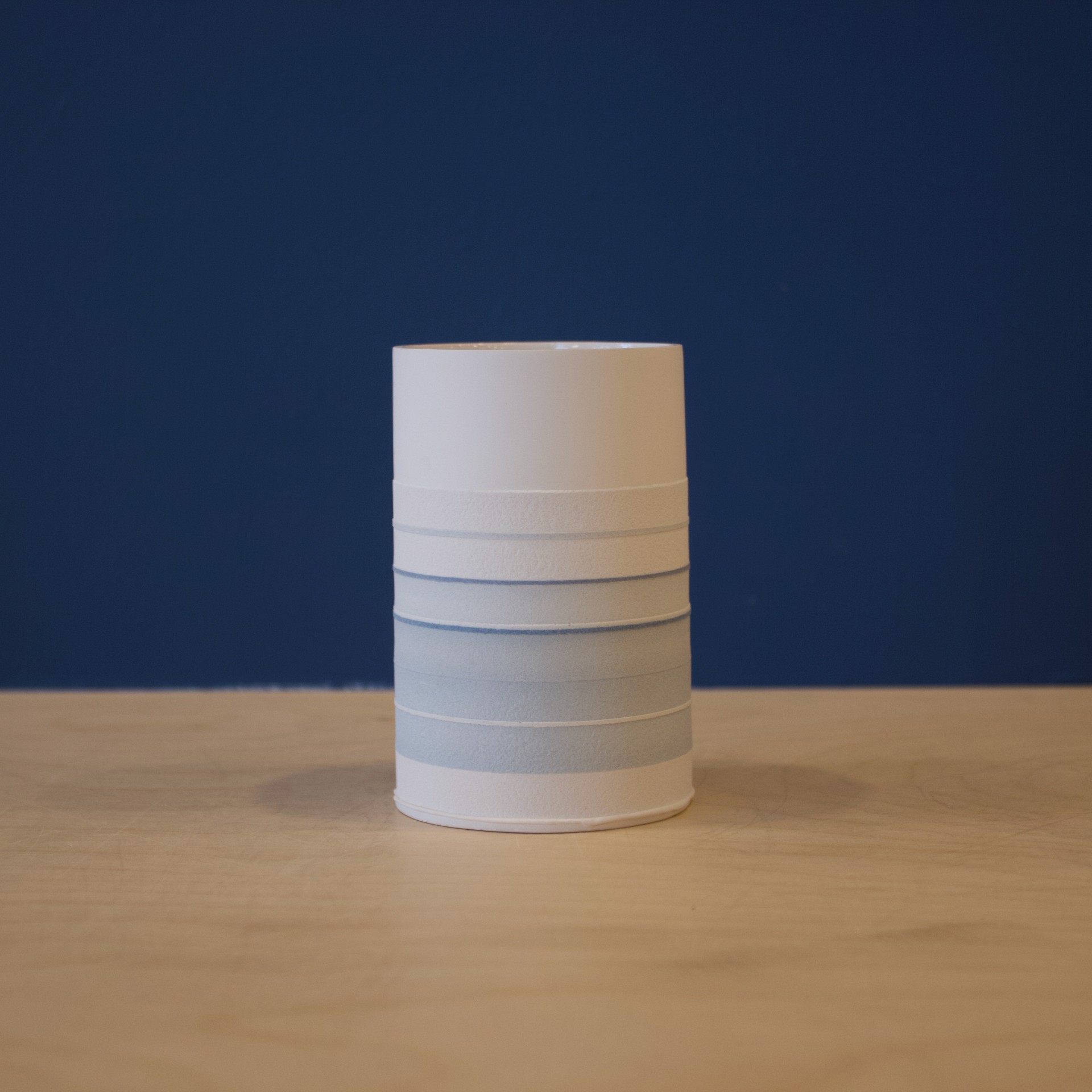 S Vase, White by Rachel Foxwell