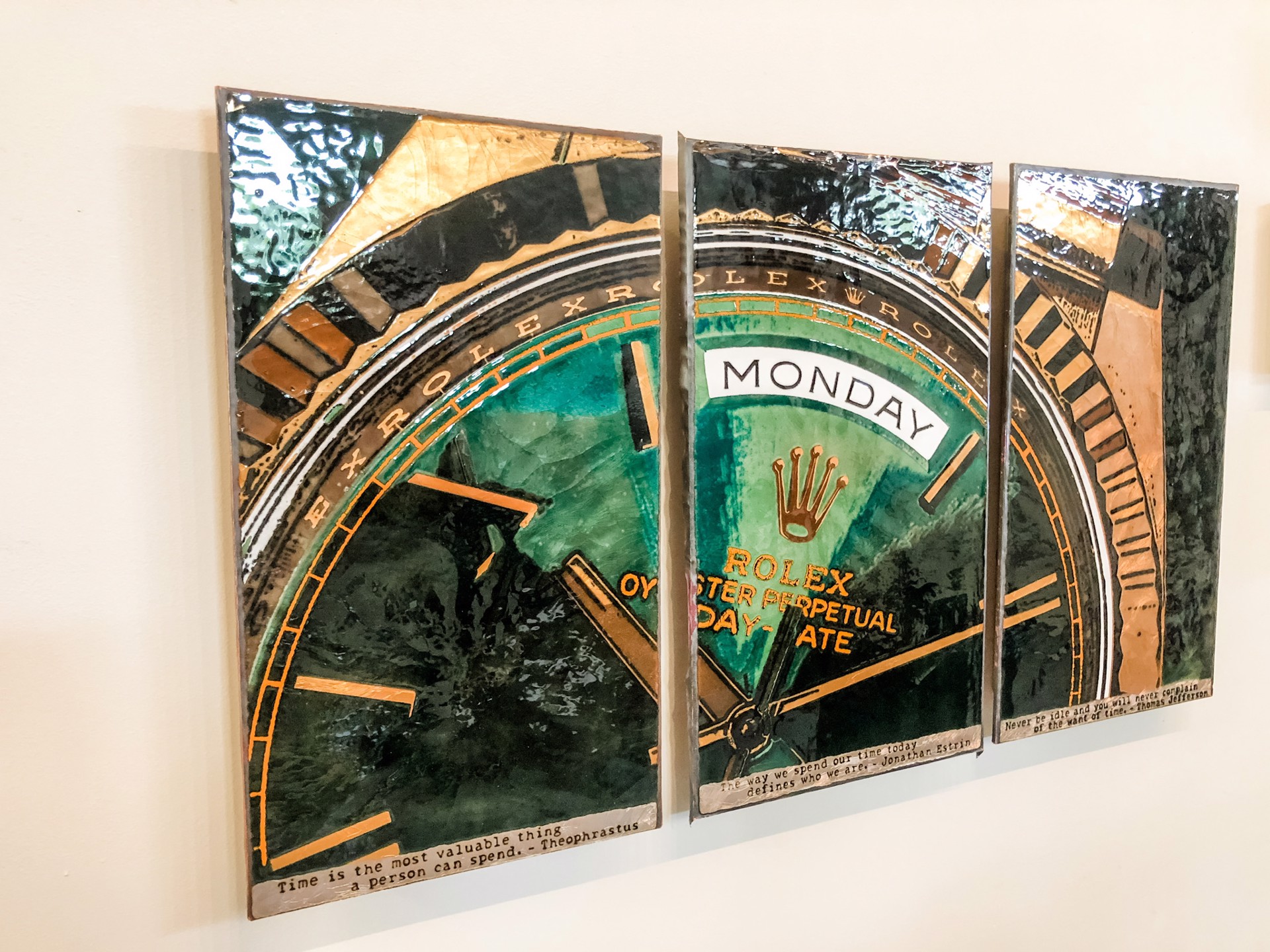 Monday Triptych ~ Limited Edition by Houston Llew Limited