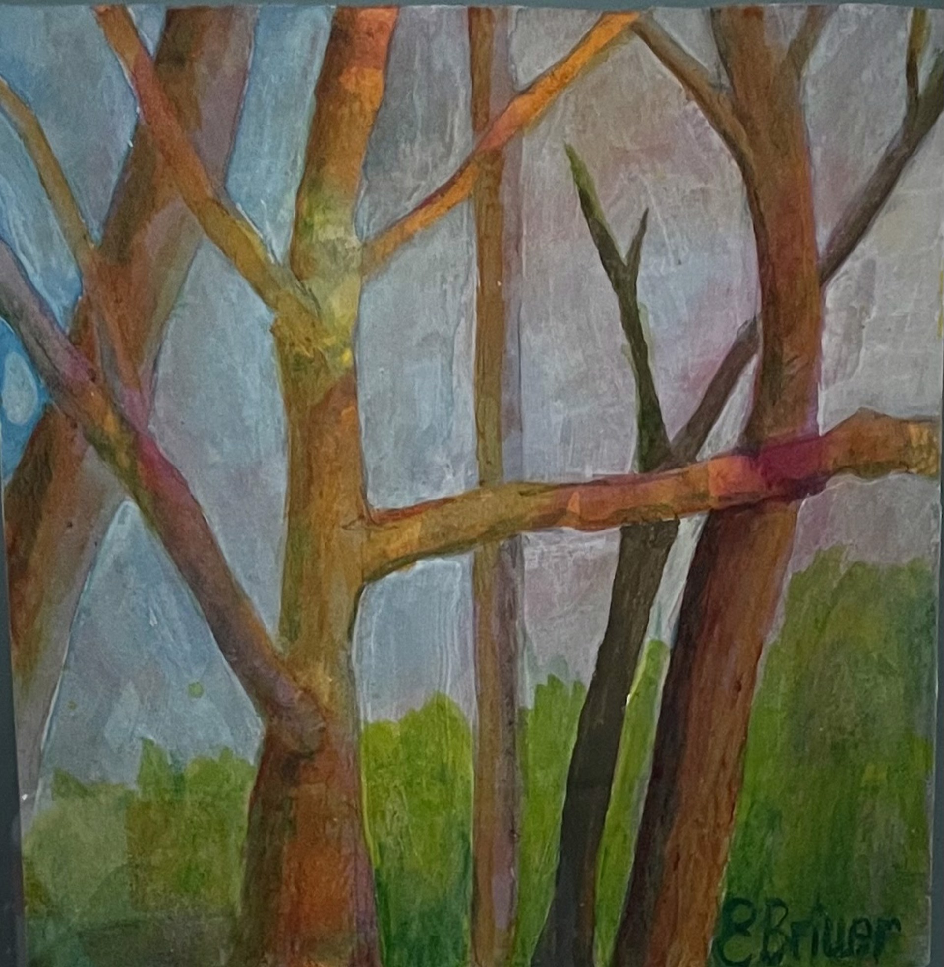 Enchanted Meadow Trees by Elke Briuer