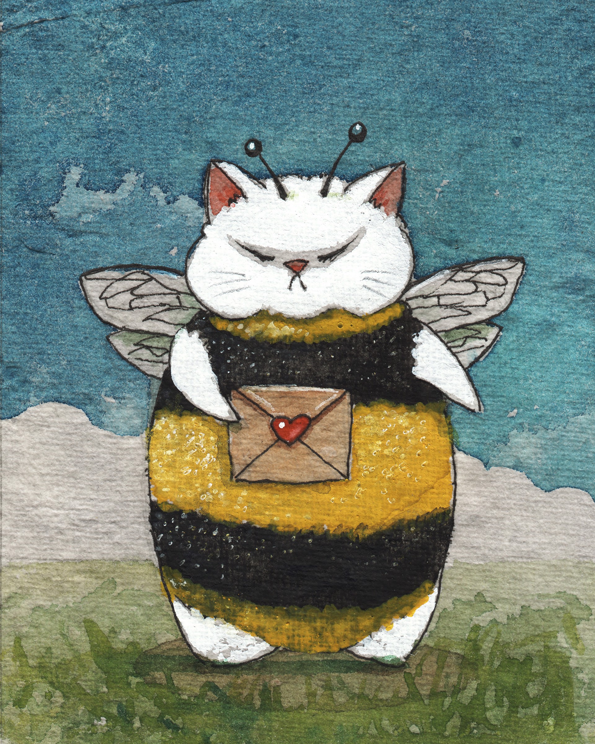 Bee Mine (Giclee on Deckled Paper) G.O. by Liese Chavez