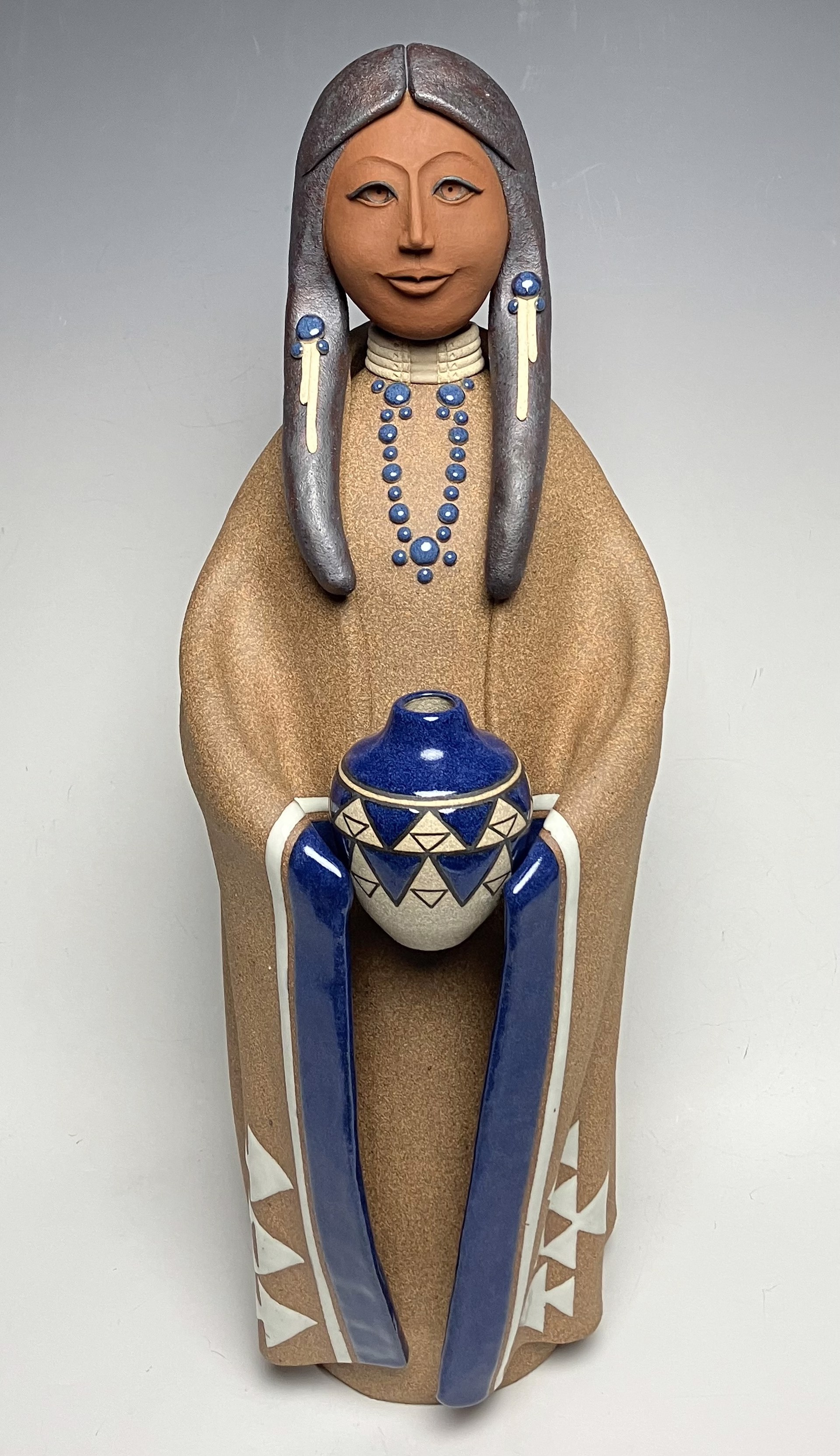 Lakota Woman ~ Blue by Terry Slonaker
