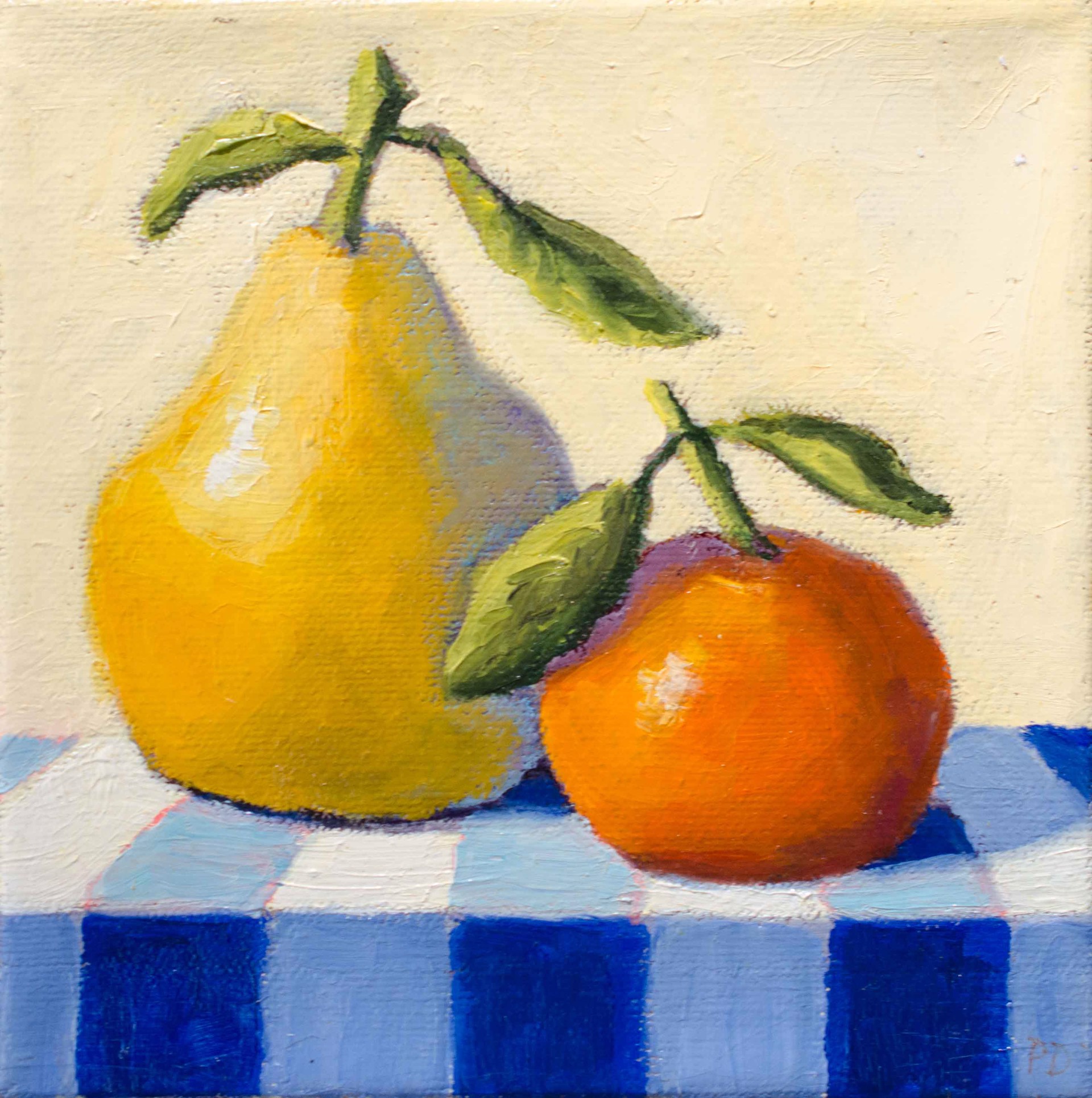 Pear and Tangerine by Pat Doherty