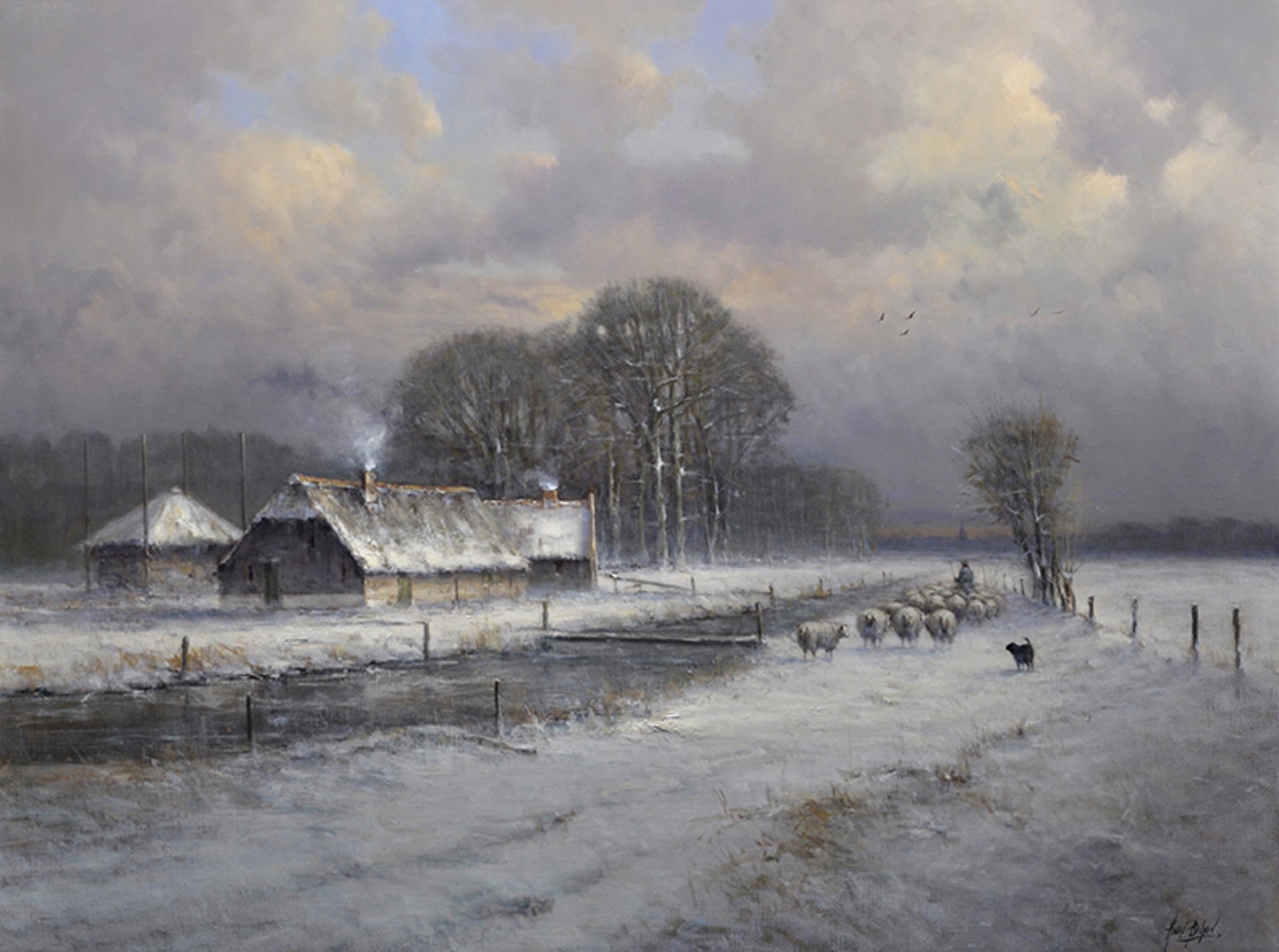 A Winter's Day in the Country by André Balyon