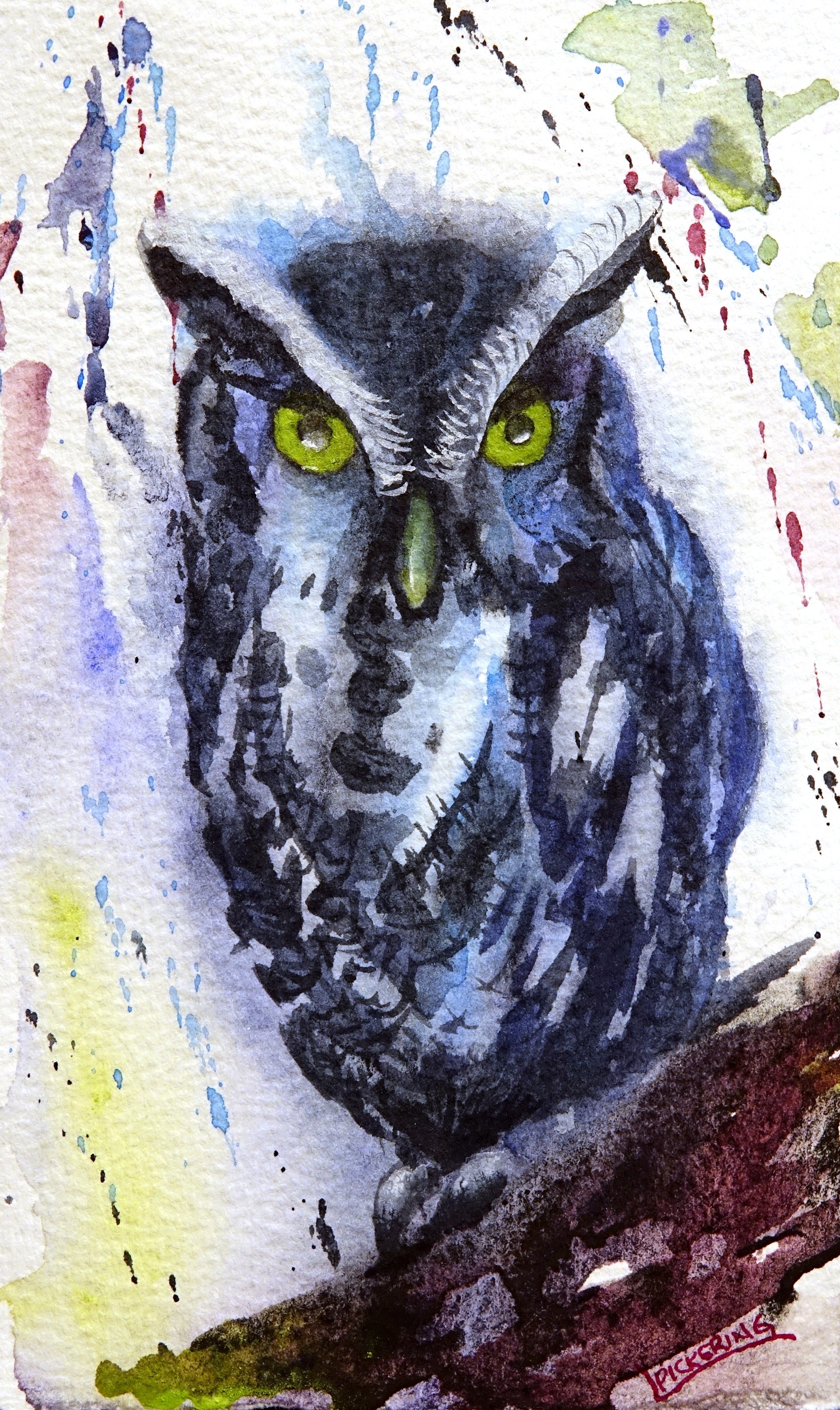 Blue Hoot by Laura Pickering
