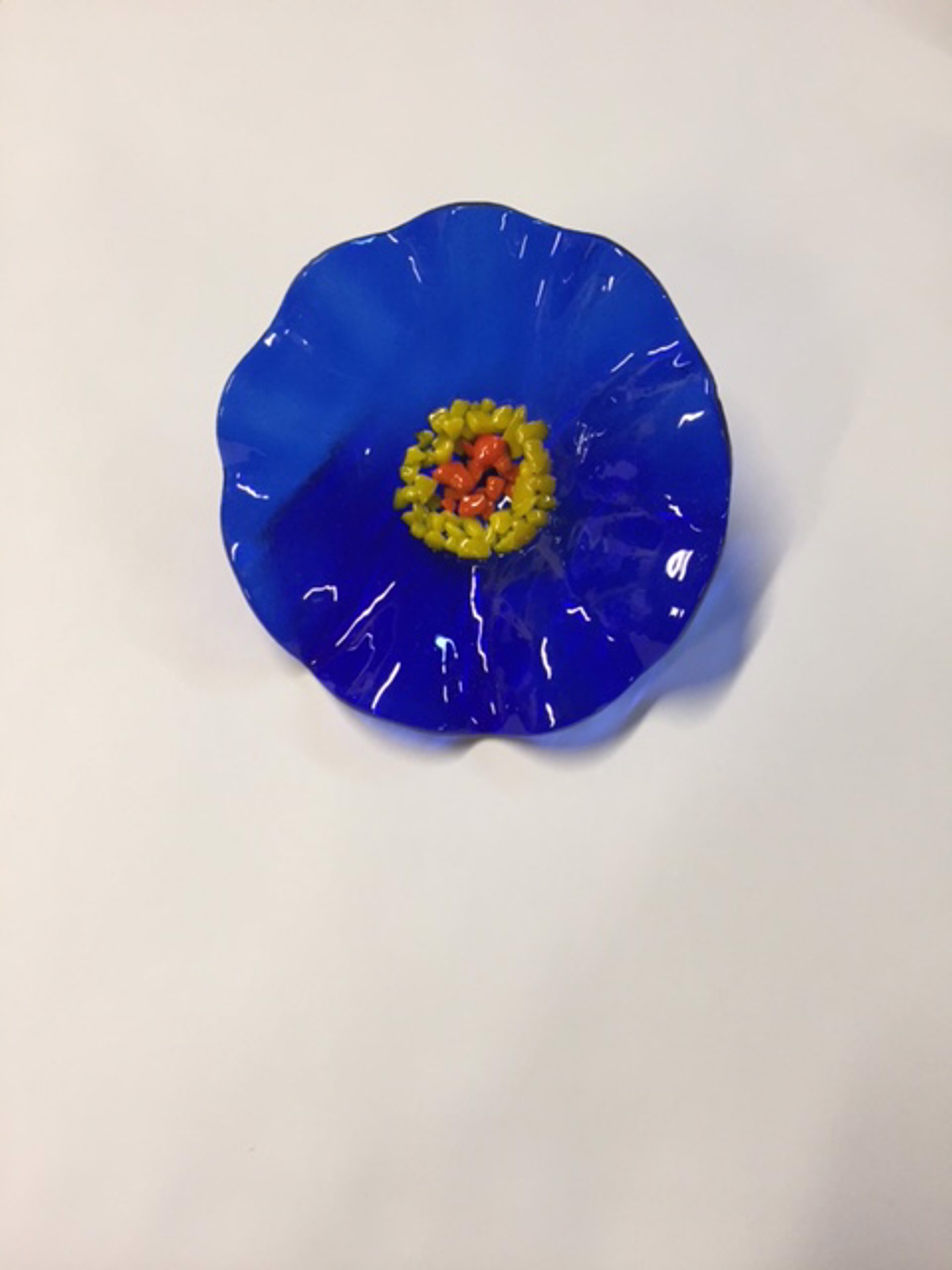 Replacement Flower (M 4") Trans Blue YO by Scott Johnson