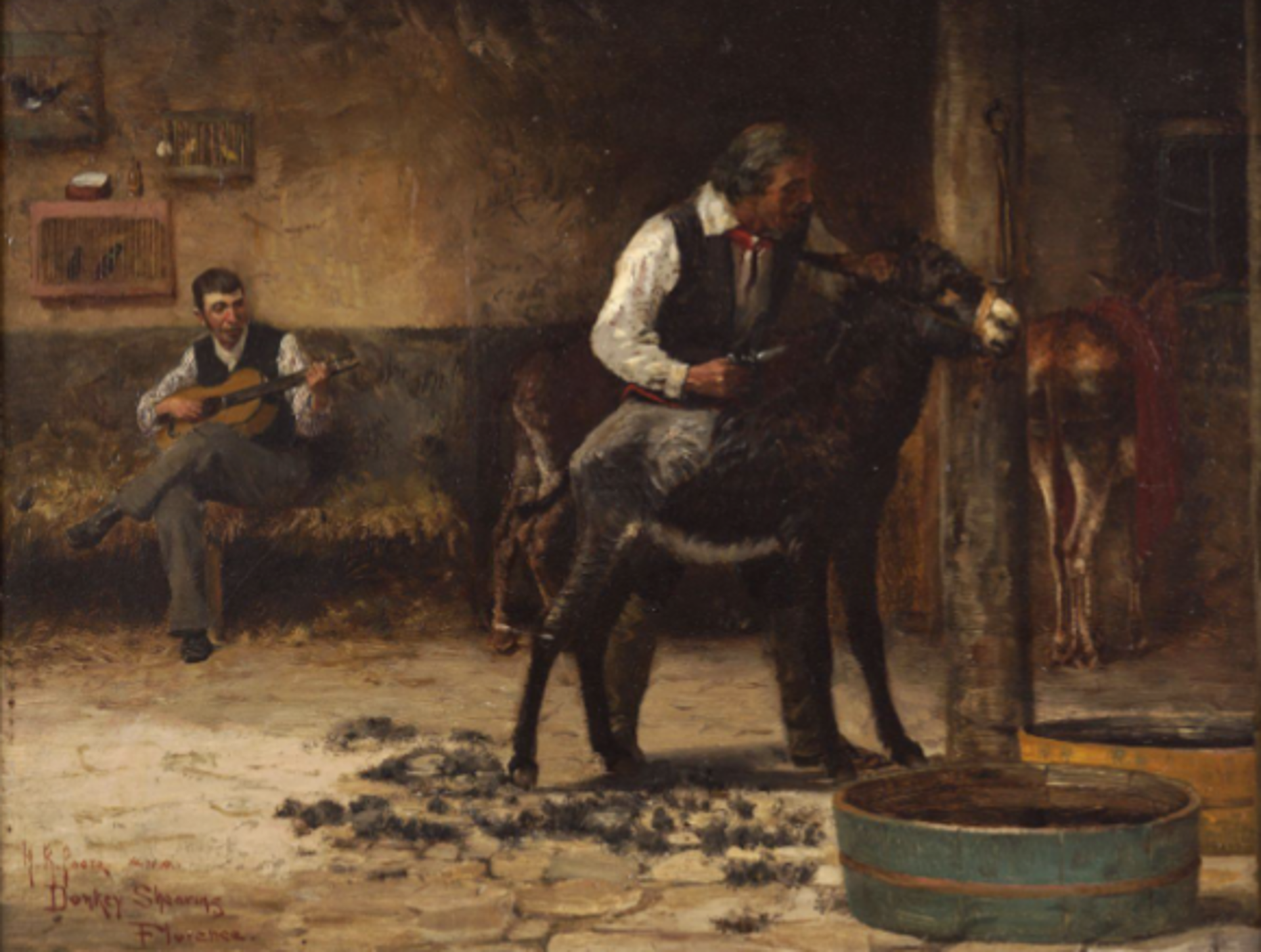 Donkey Shearing by Henry Rankin Poore