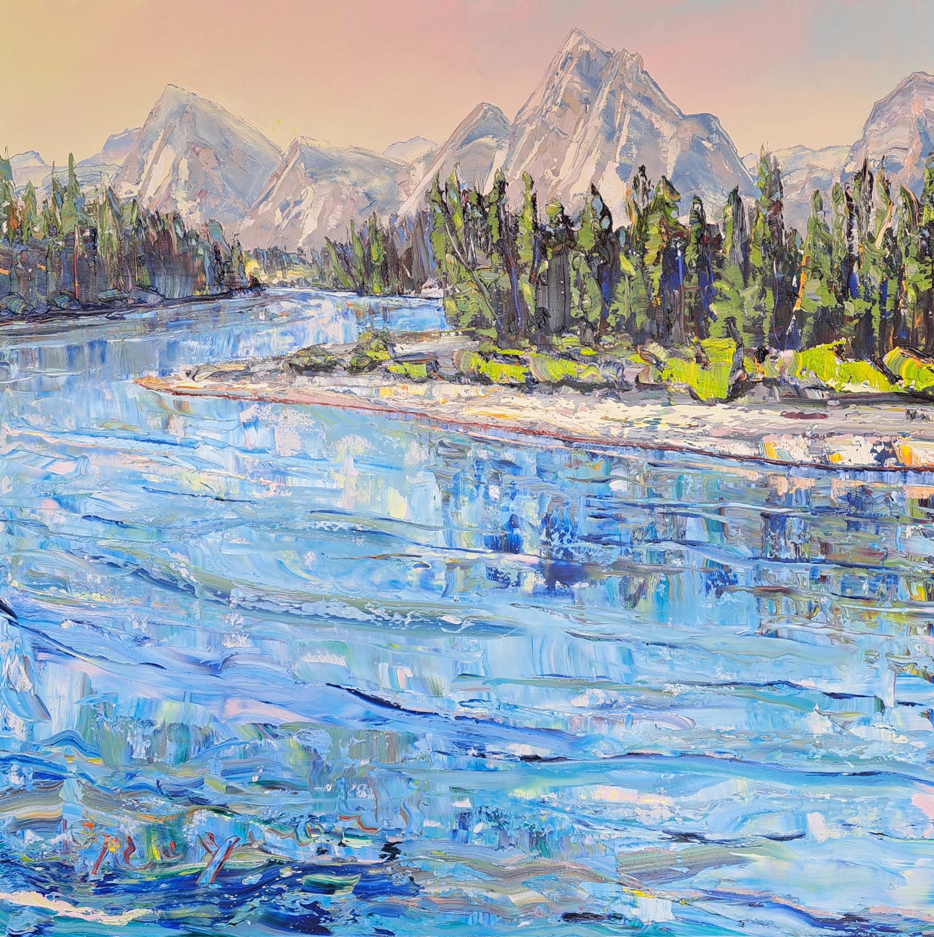 Snake River Morning by Robert REYNOLDS