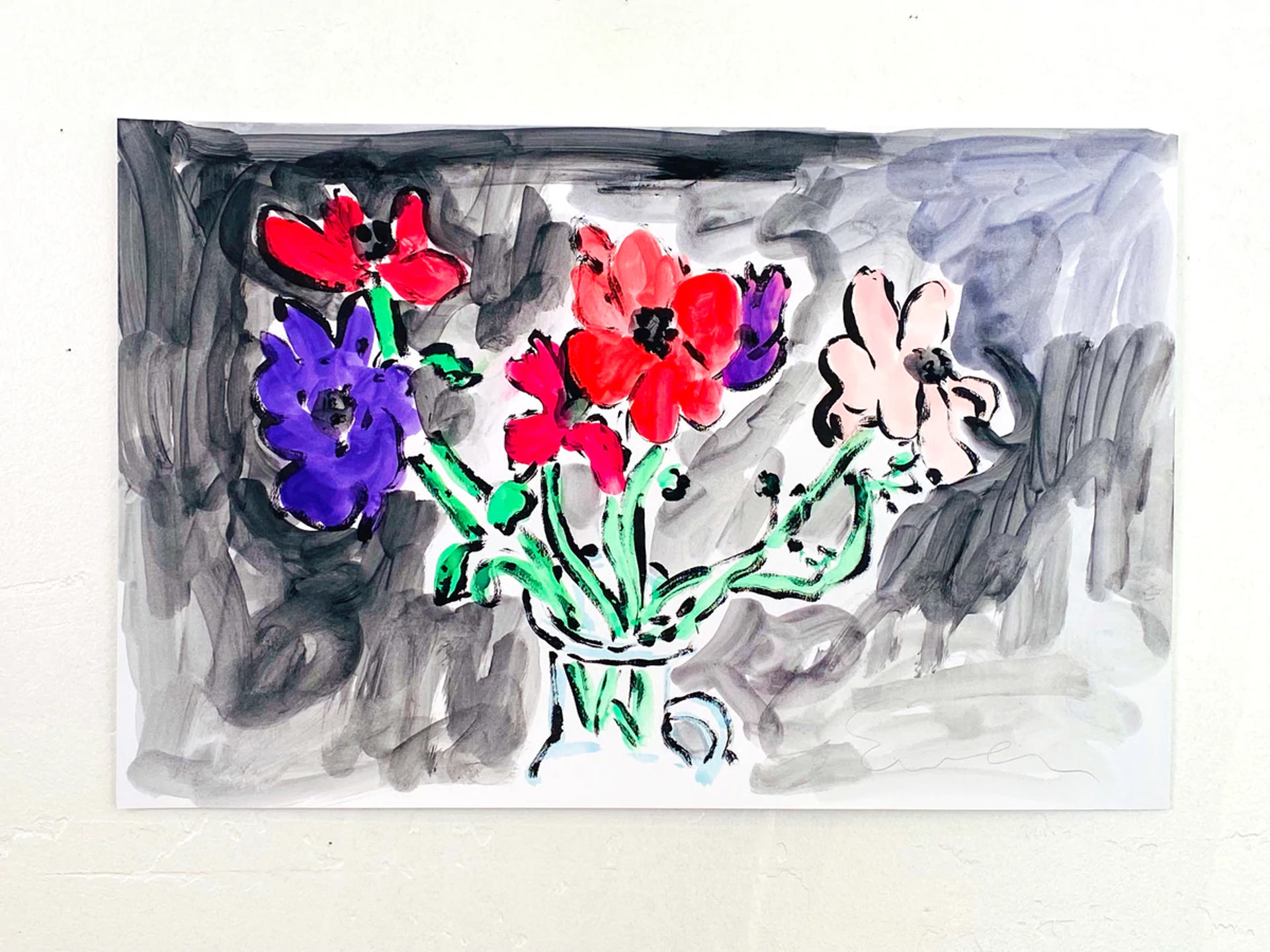 Anemones II (Matisse Study) by Anne-Louise Ewen