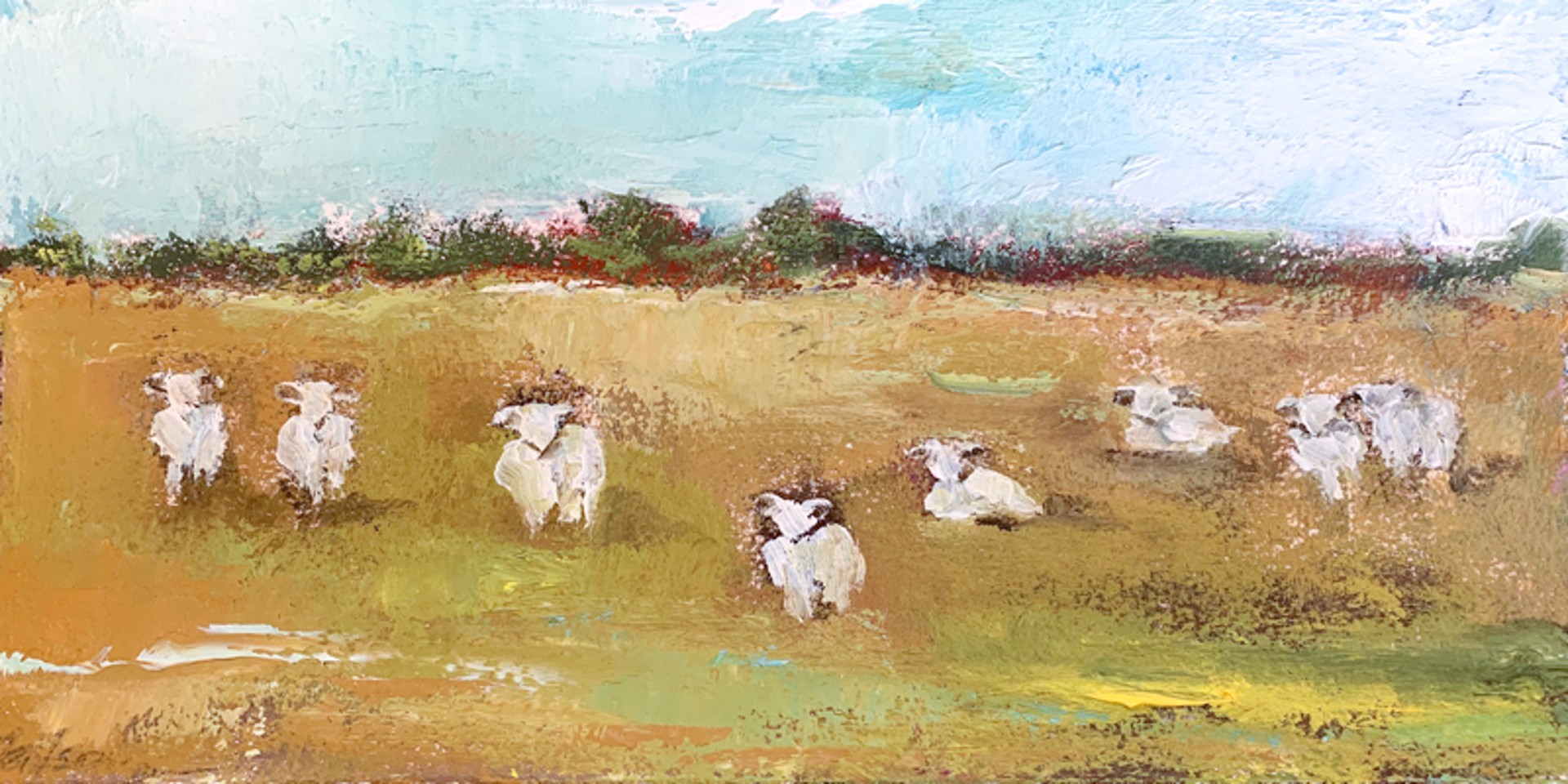 Field of Sheep by Anne Neilson
