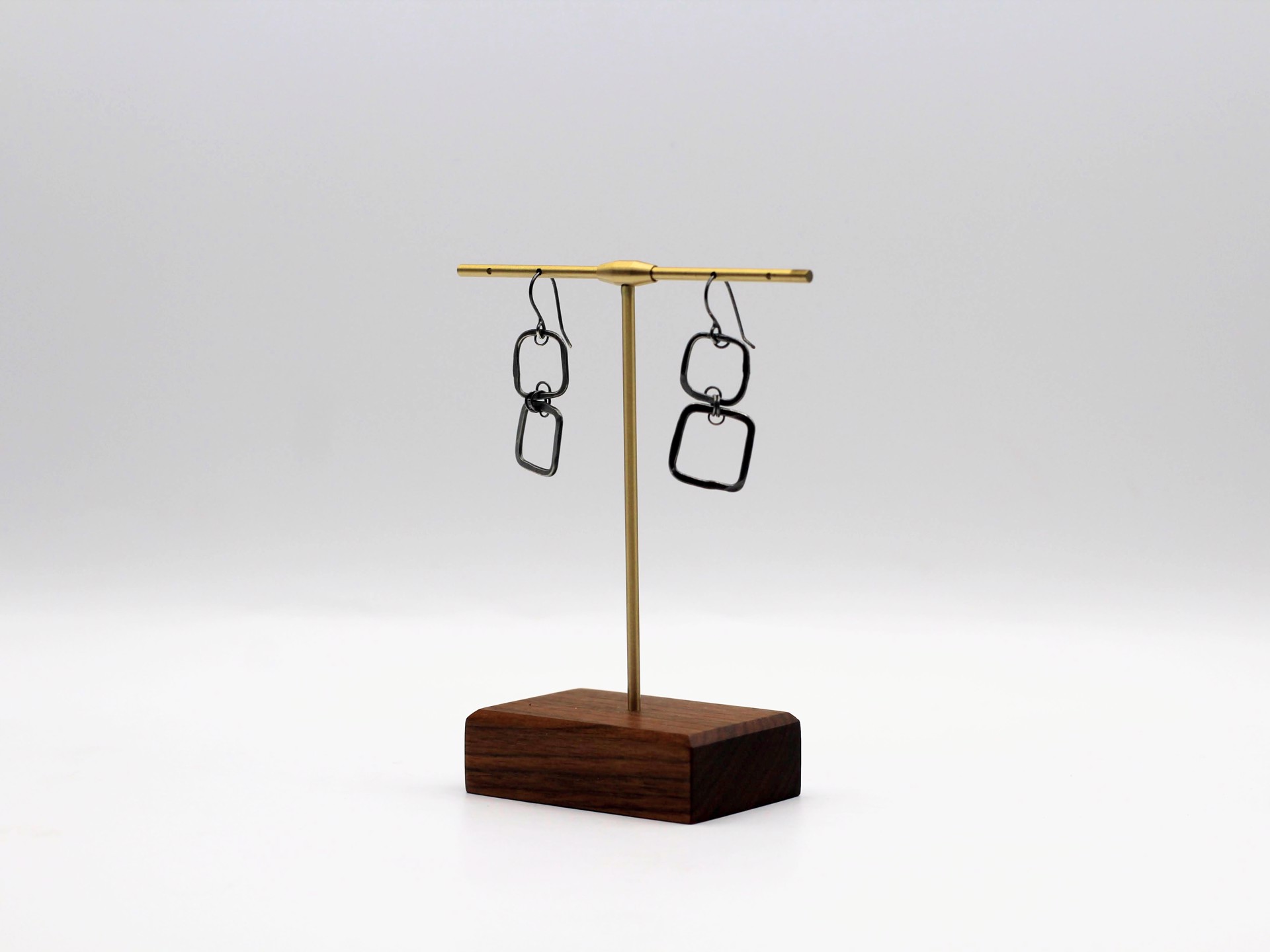 Linked Squares Earrings by Beth Aimee