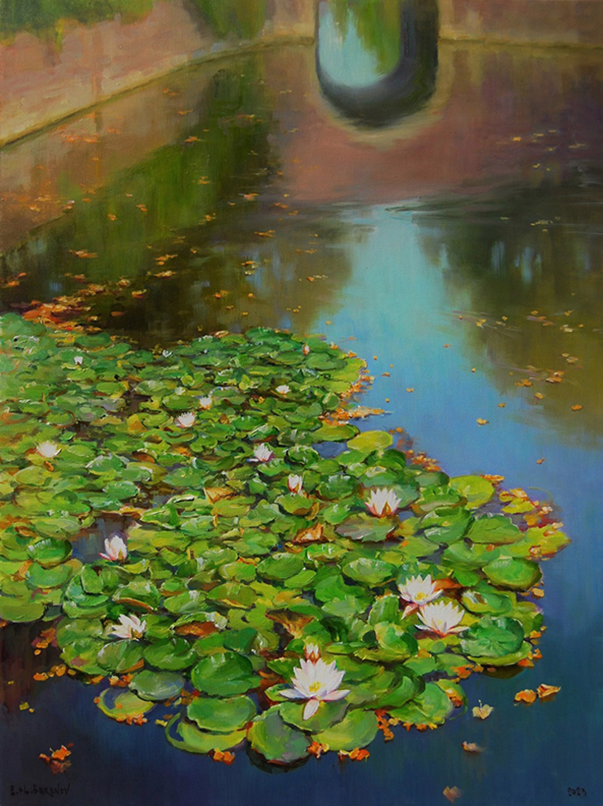 Water Lilies After Rain by Evgeny & Lydia Baranov