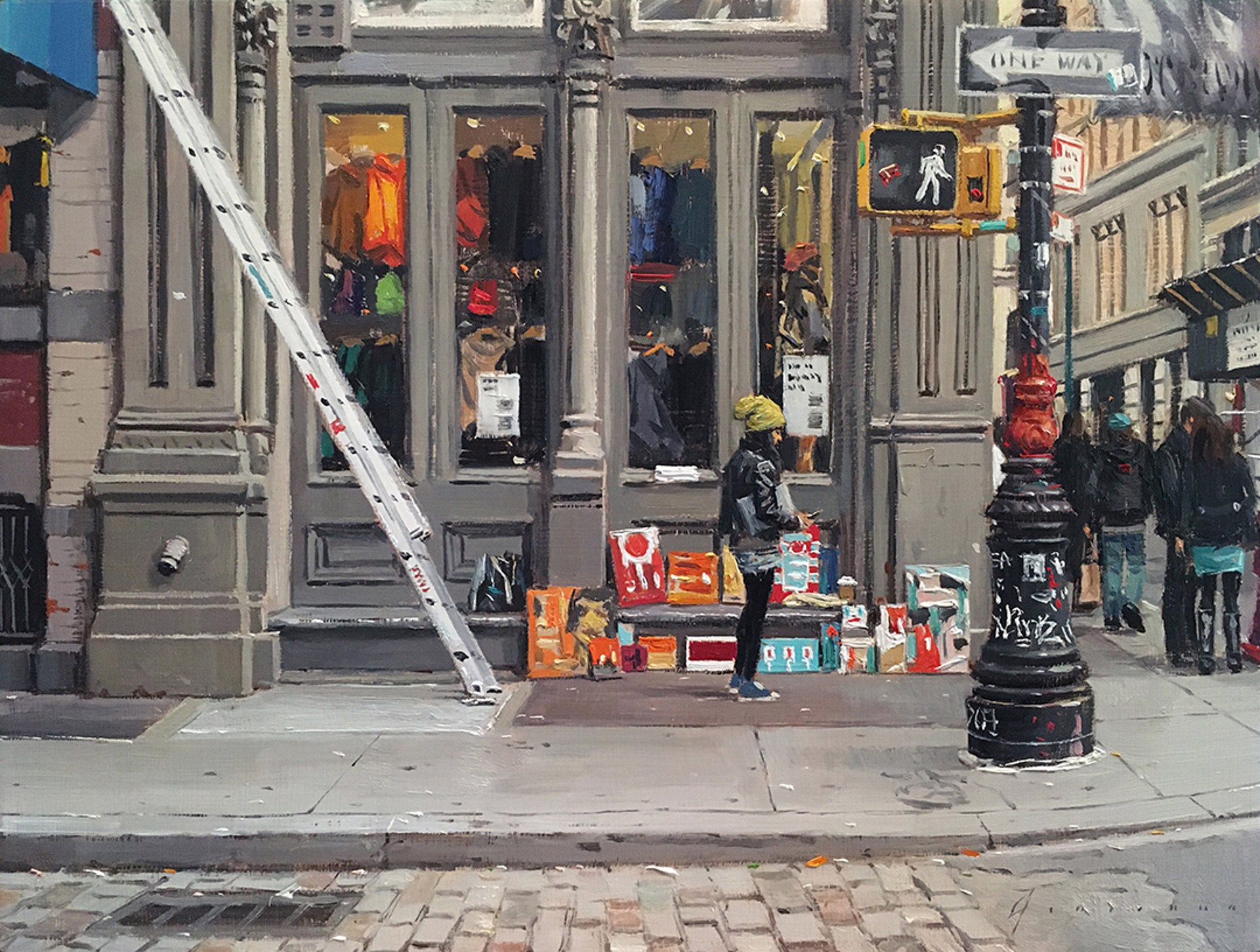 Sidewalk Gallery in Soho by Vincent Giarrano