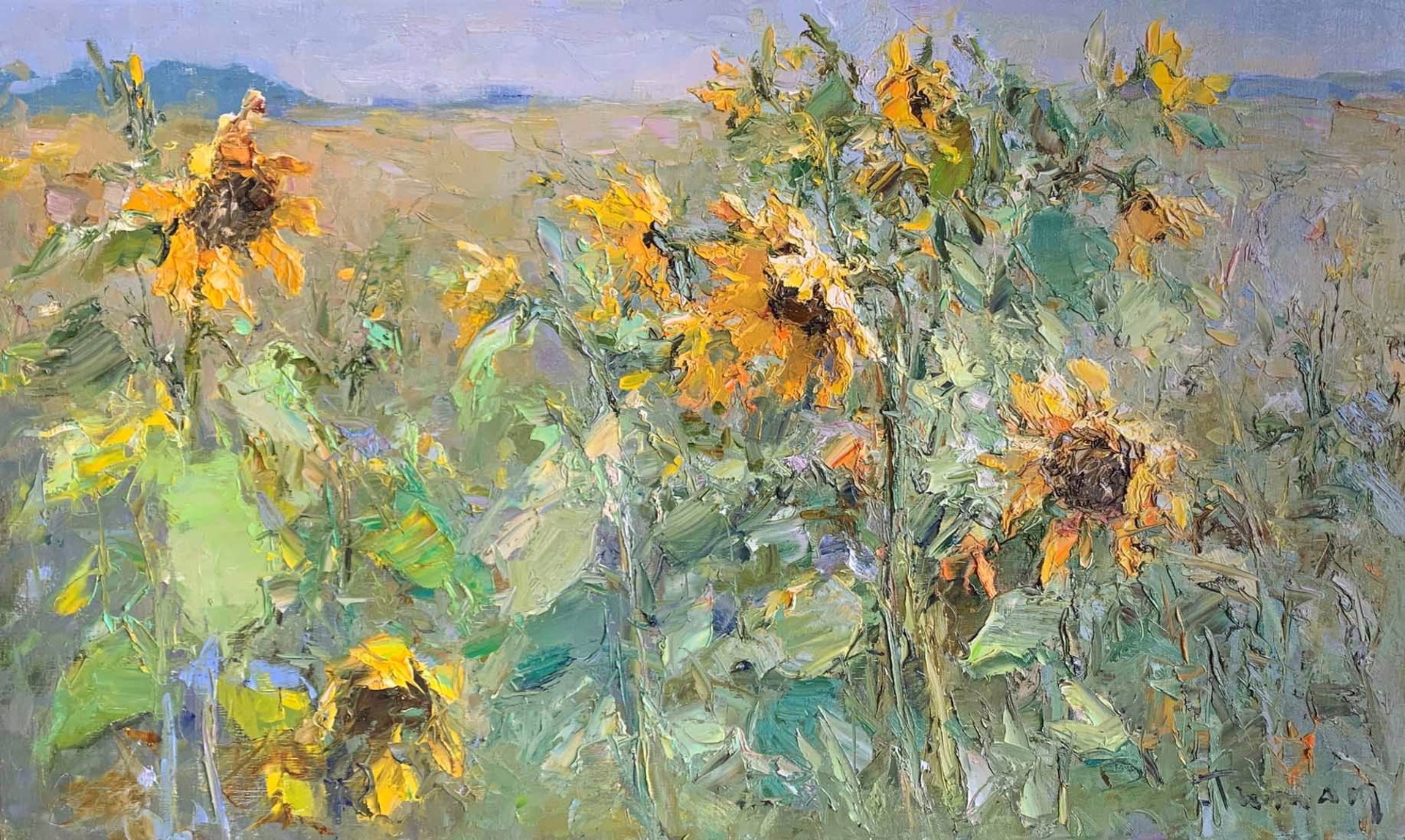Sunflowers by Tuman Zhumabaev