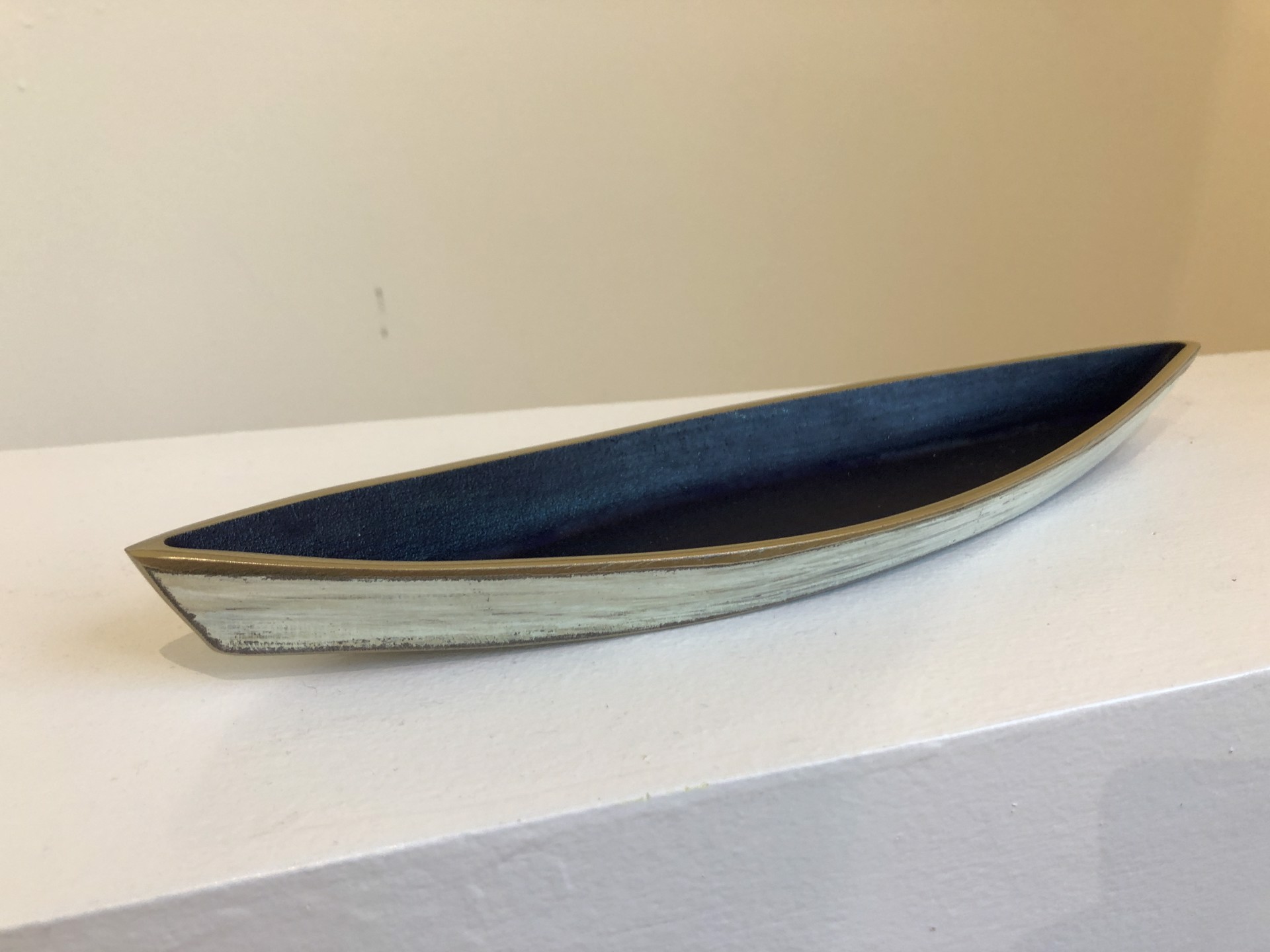 Canoe Large White/Blue 05 by Alice McLean