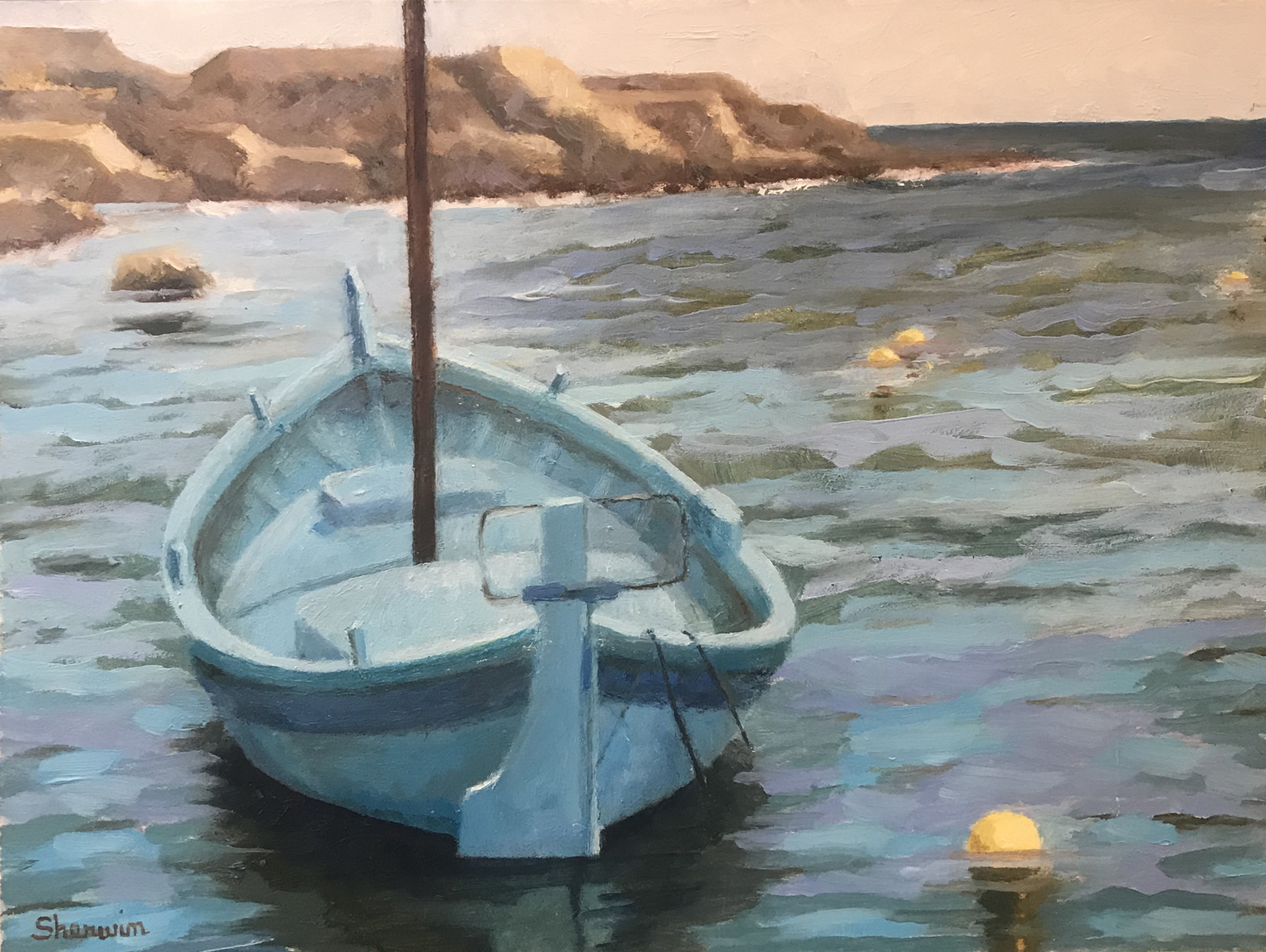 Boat in Cassis by Sherwin Ghaphery