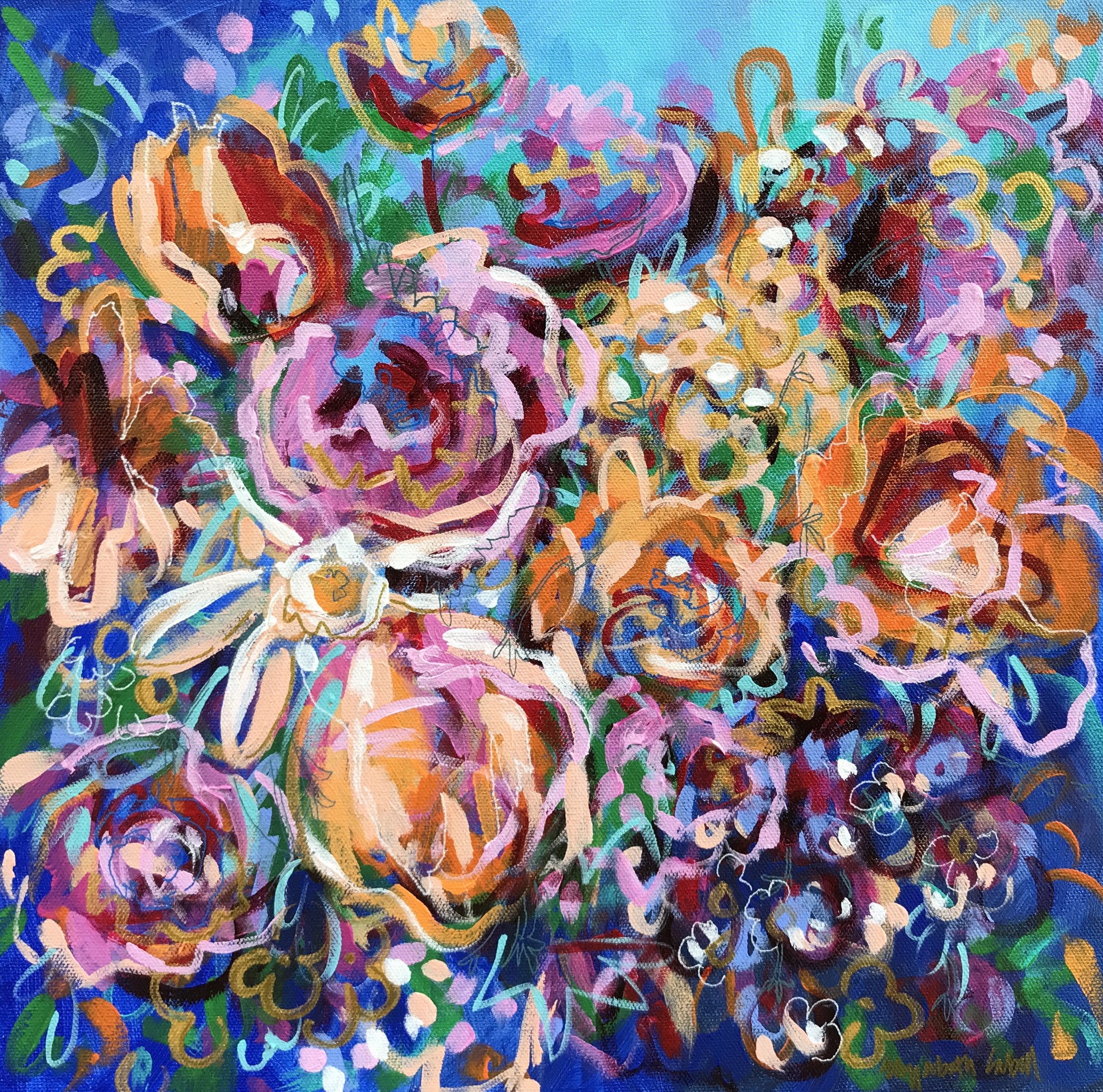 Gypsy Flowers VII by Elizabeth Cabell