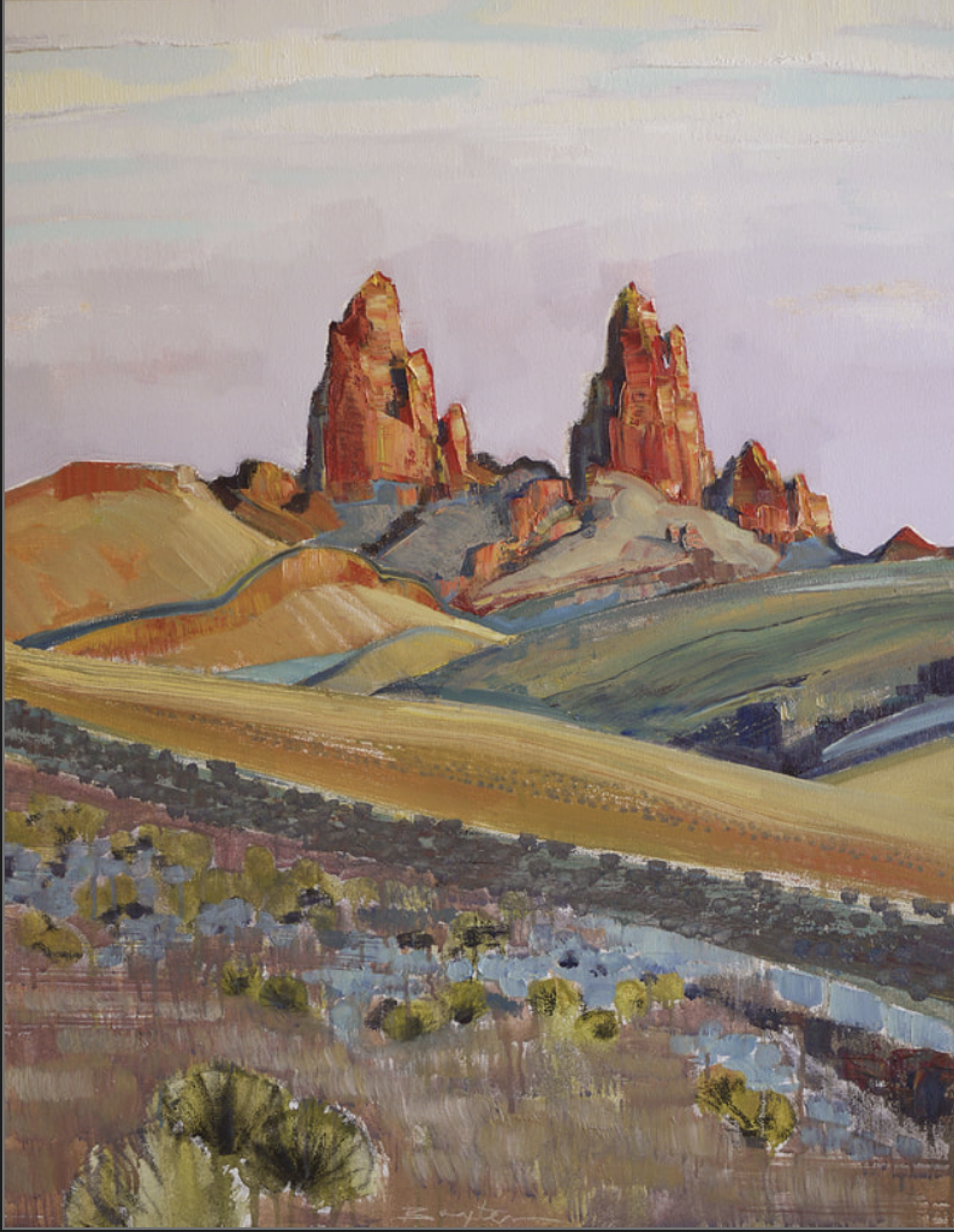 Mule Ears, Big Bend by Mary Baxter