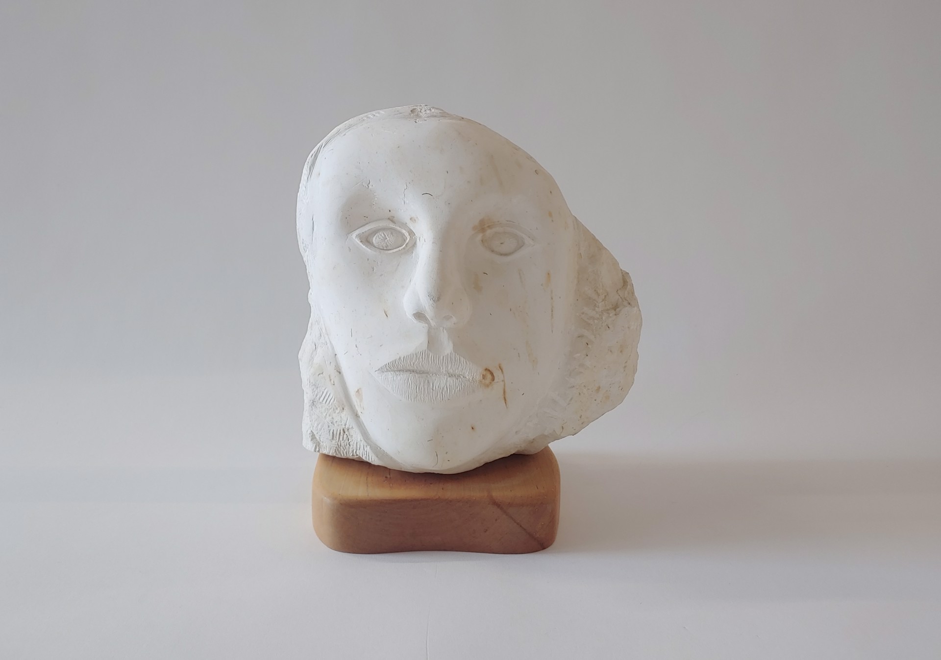 Stone Face #3 - Stone Sculpture by David Amdur